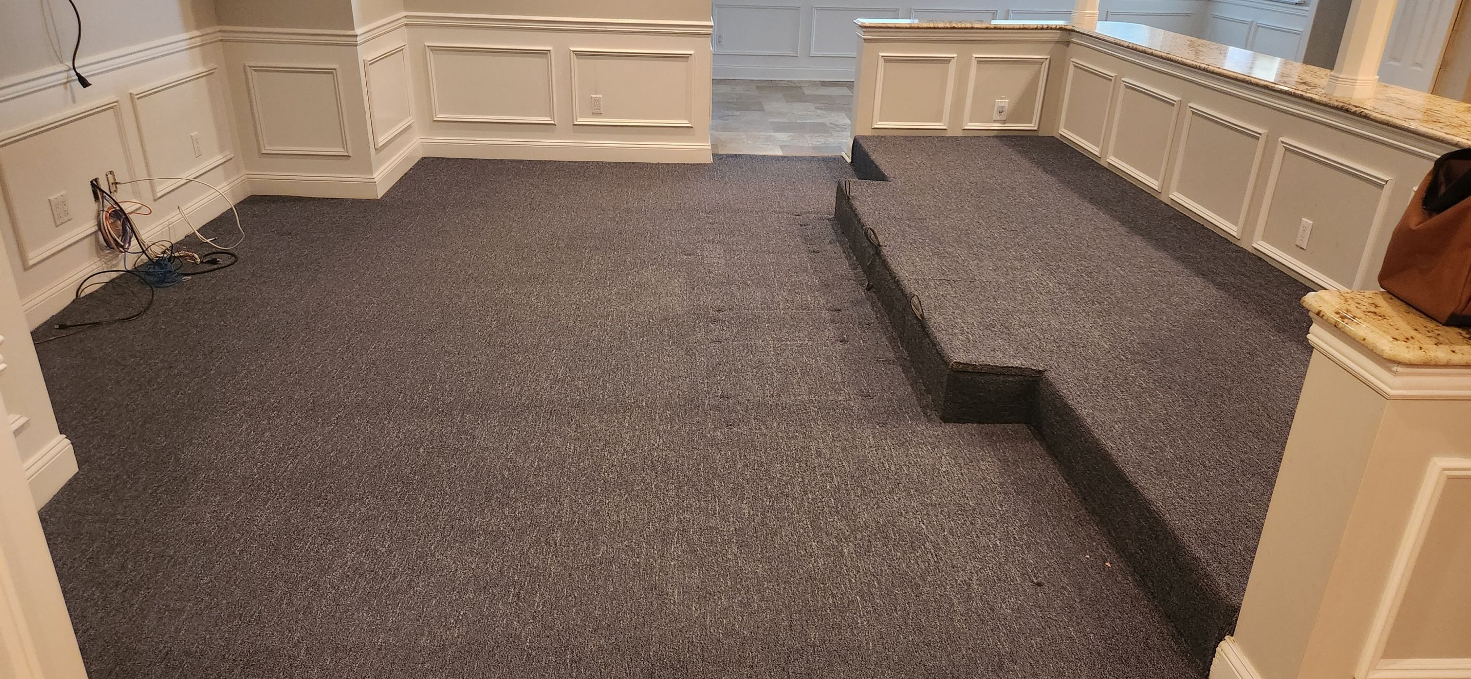 Large Format Tile Installation by Footprints Floors Morristown