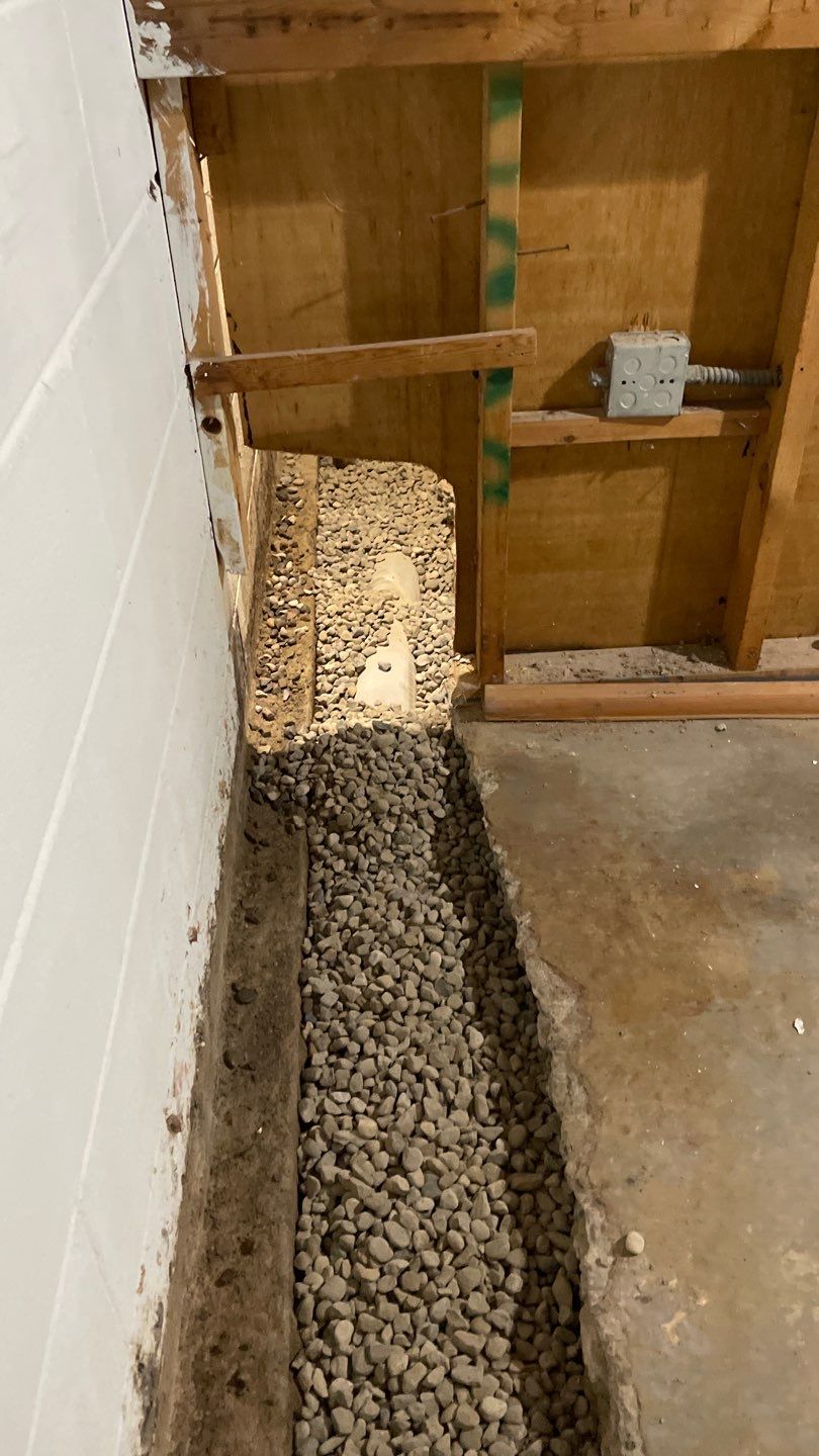 Interior Drain Tile Installation in Columbia Heights, MN by Waterproofing Northeast