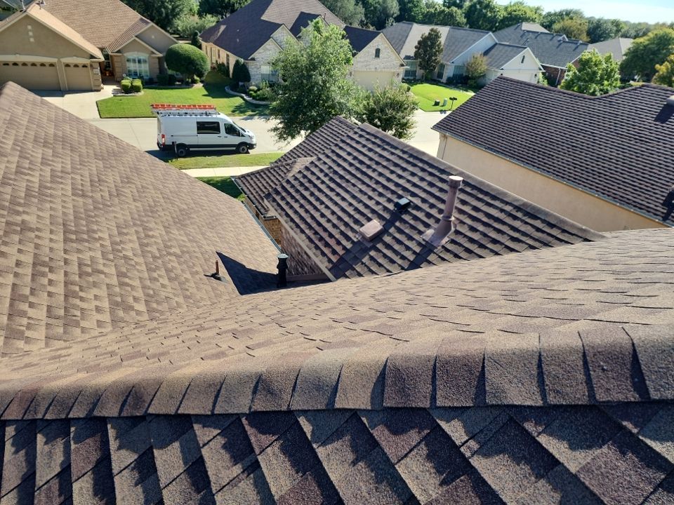 Insurance Claim Roof and Gutters using GAF Timberline HD Barkwood by Tex-Line Roofing