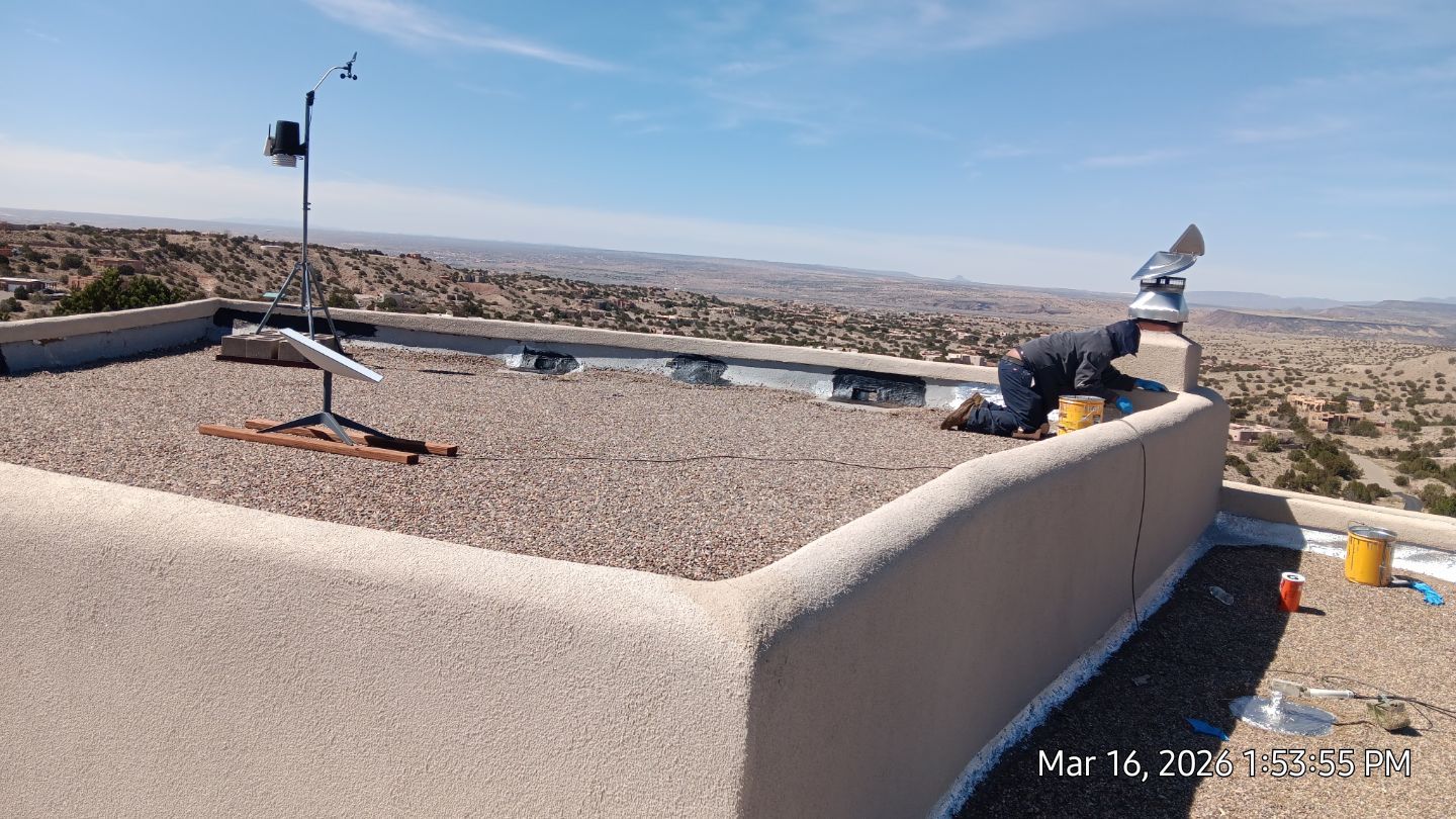 Tar & gravel complete roof tune up in Placitas by Doyle Roof Masters Inc
