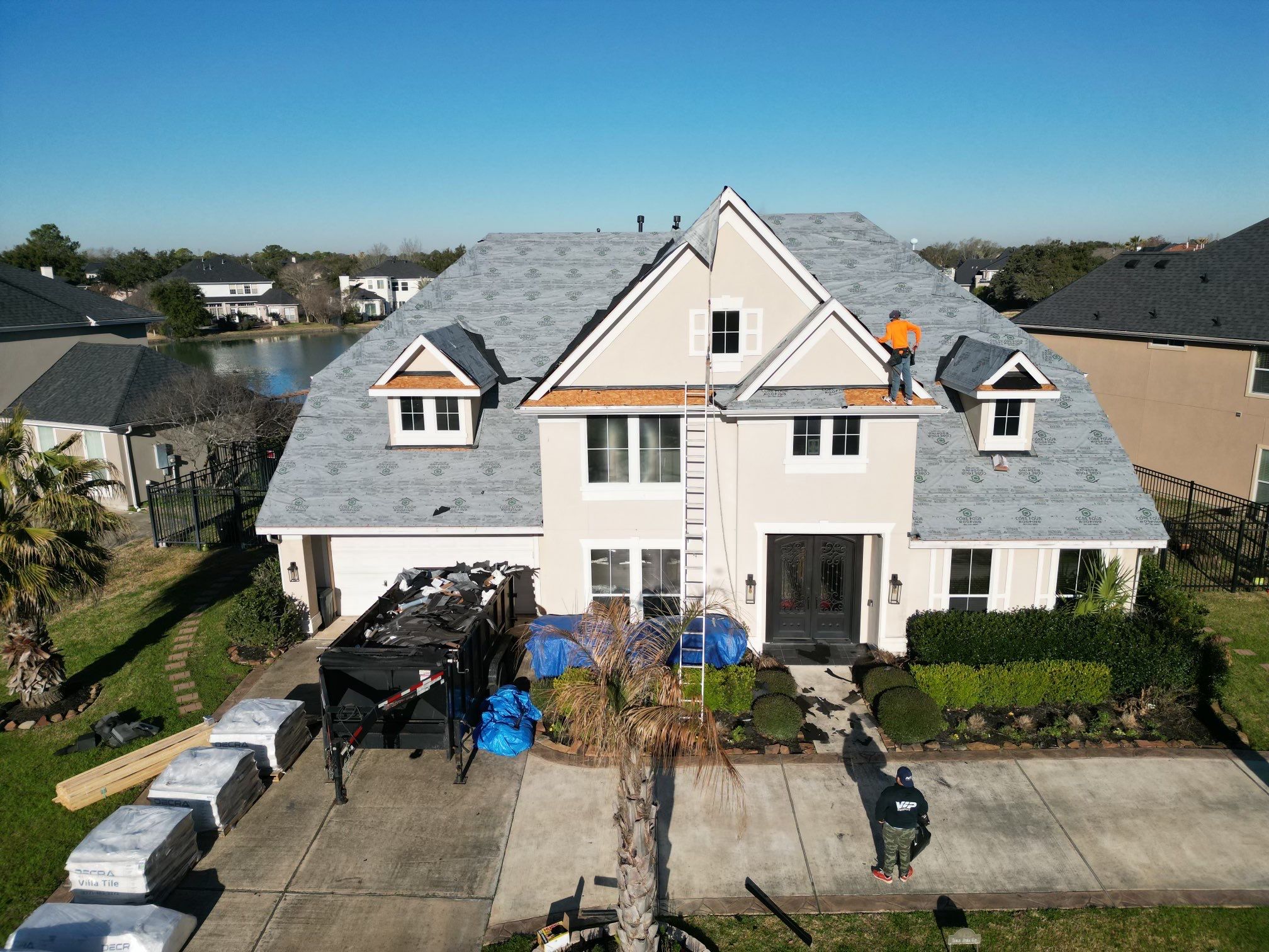 Stunning transformation using DECRA Villa Tile!  by Core Four Roofing