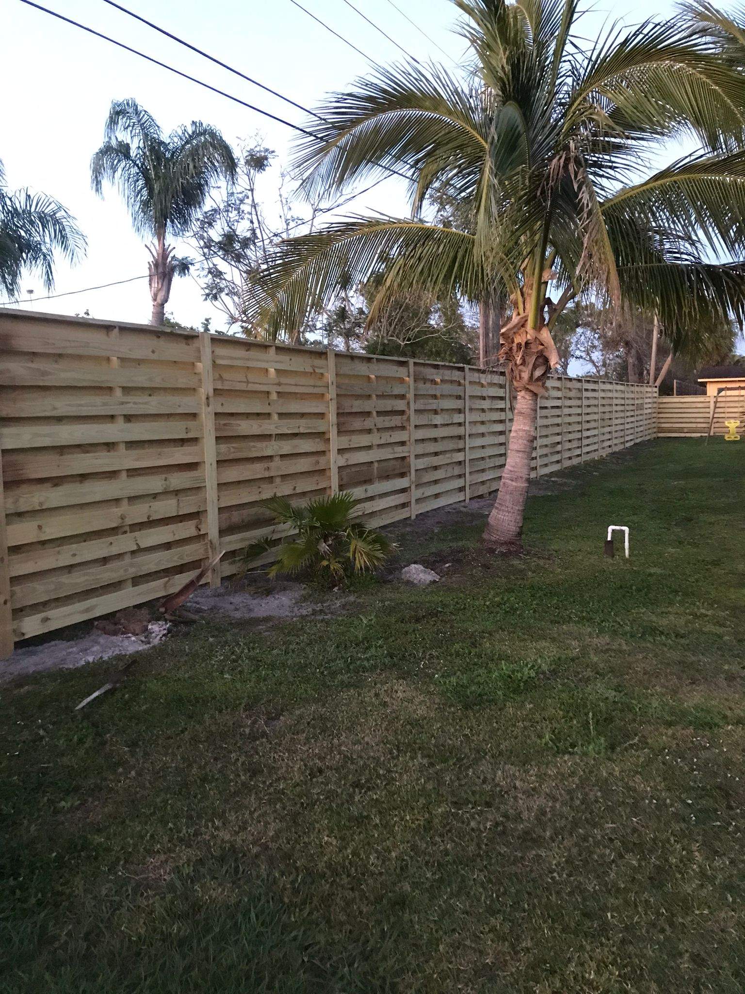 Horizontal Wood Privacy Fence Installation in Venice by True Fence LLC