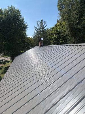 Classic Rib Metal Roofing - Charcoal by Hoel Roofing & Remodeling