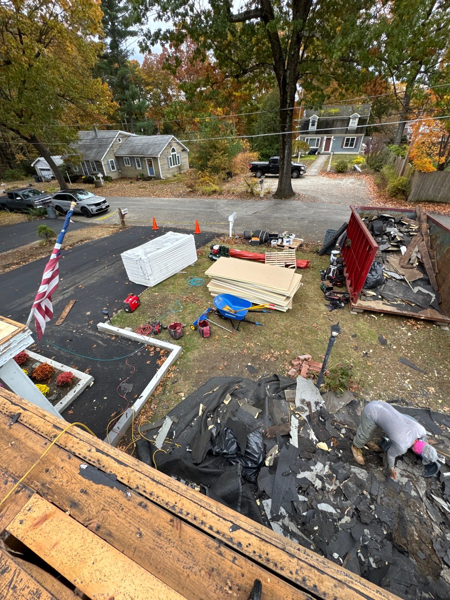 Westford EPDM Flat Roof with Gutter & Soffit/Fascia Replacement by Mighty Dog Roofing of Greater Middlesex County