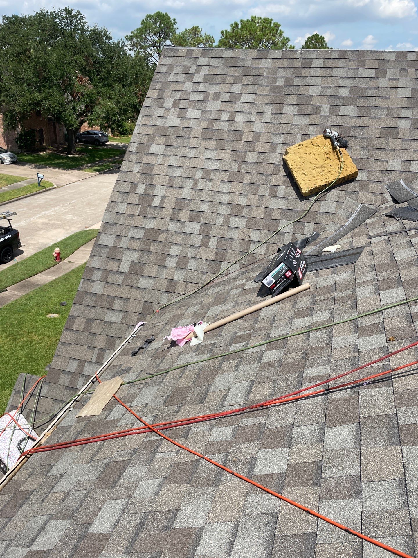 Residential Roofing Installation using Owen's Corning Duration (Lifetime) Shingles by Roof Repair Company