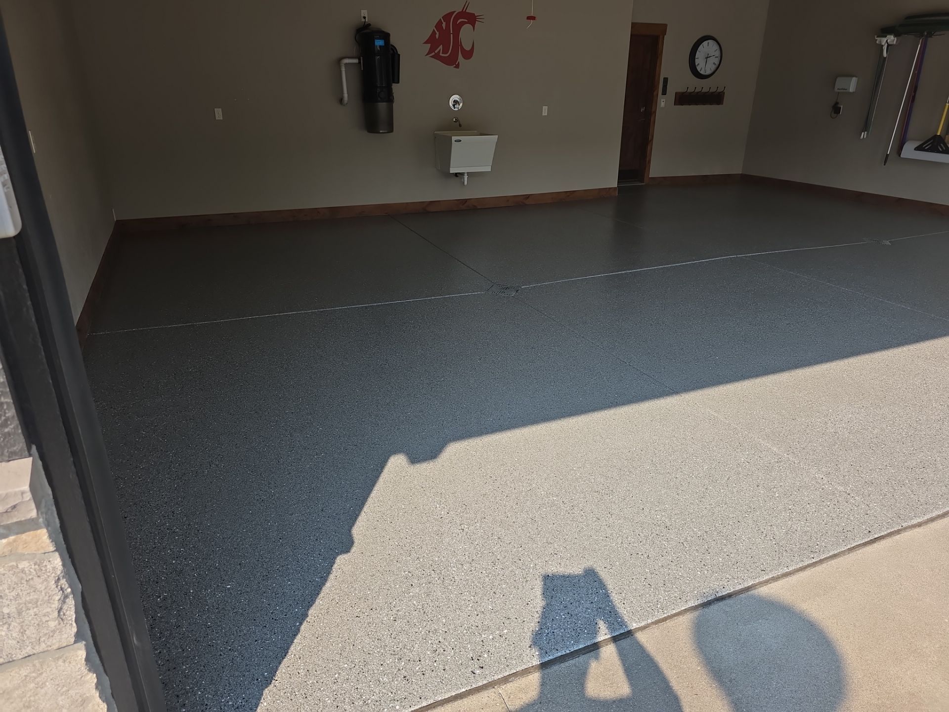 Garage Transformation using Slate Hybrid by Croc Coatings, LLC