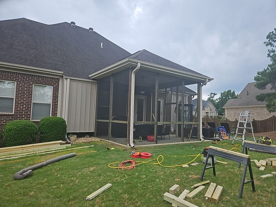 River Valley Road - Screened Porch Install  by Pillar and Pine