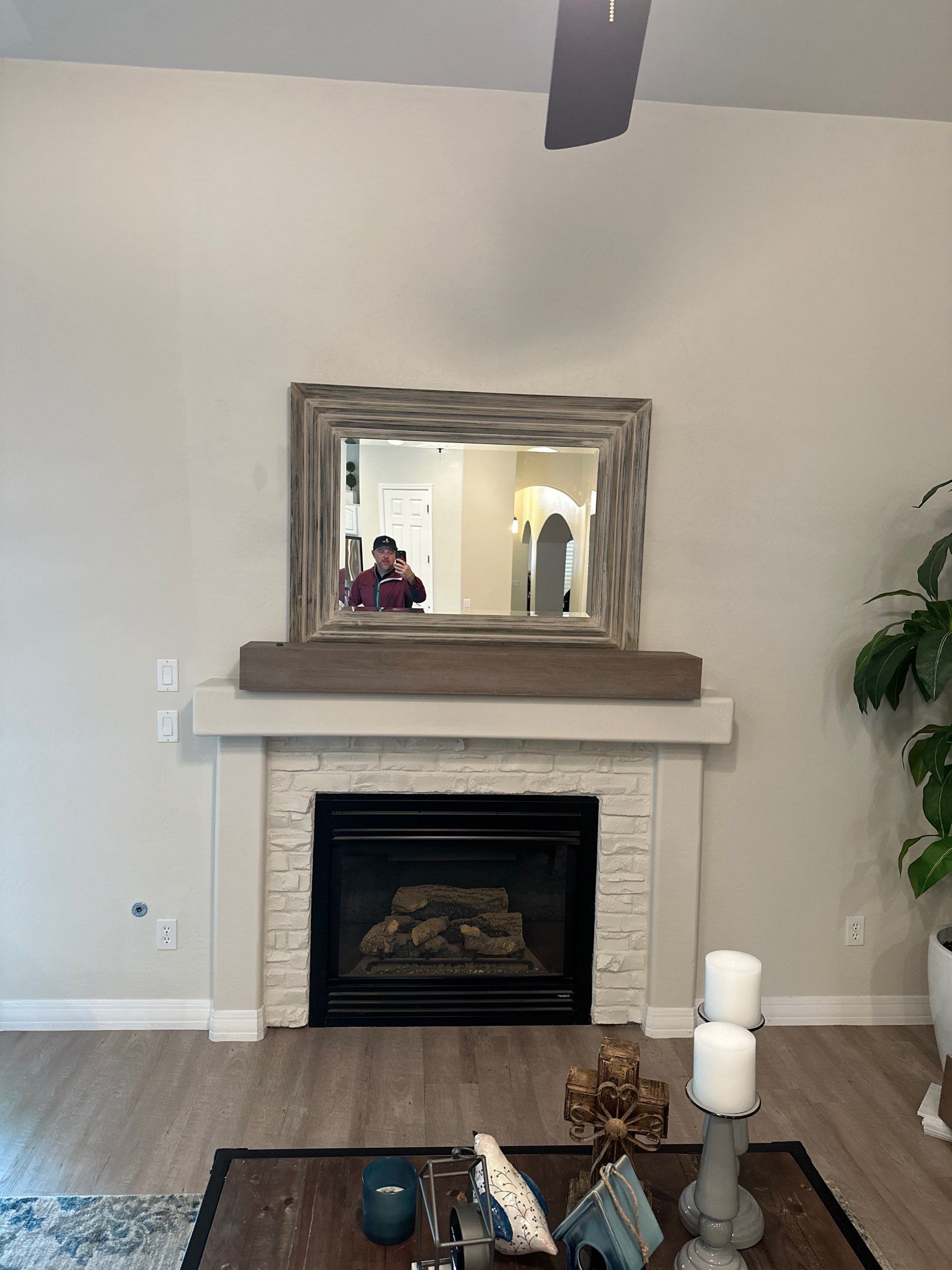 Marble Tile Fireplace by Footprints Floors of Chandler 