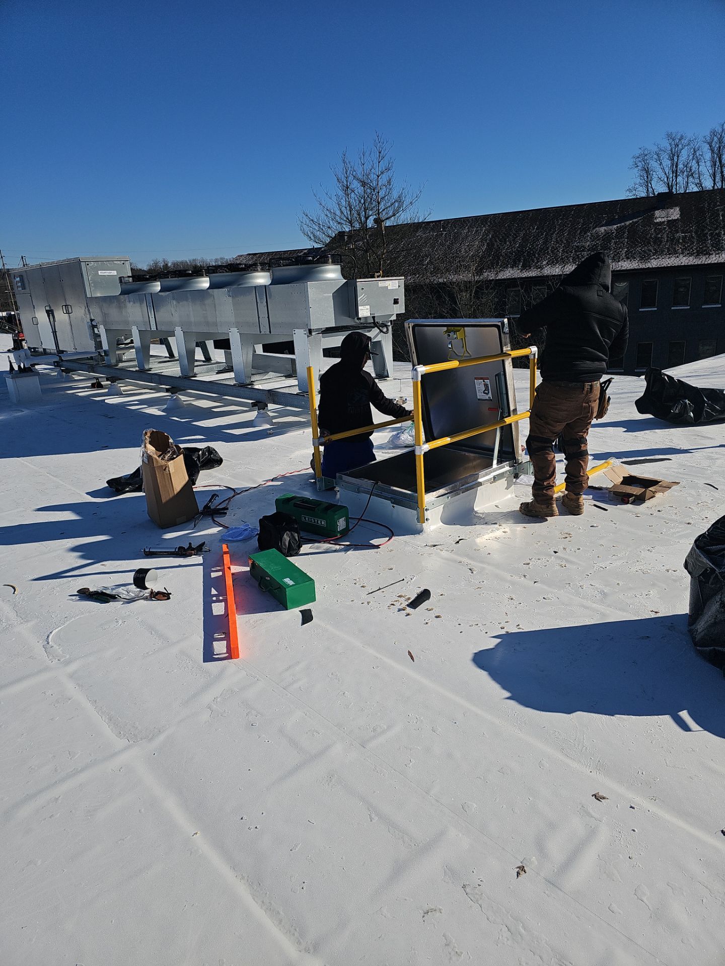 Commercial Roofing Installation using Insulated roof and wall panels by Nitro Roofing and Construction