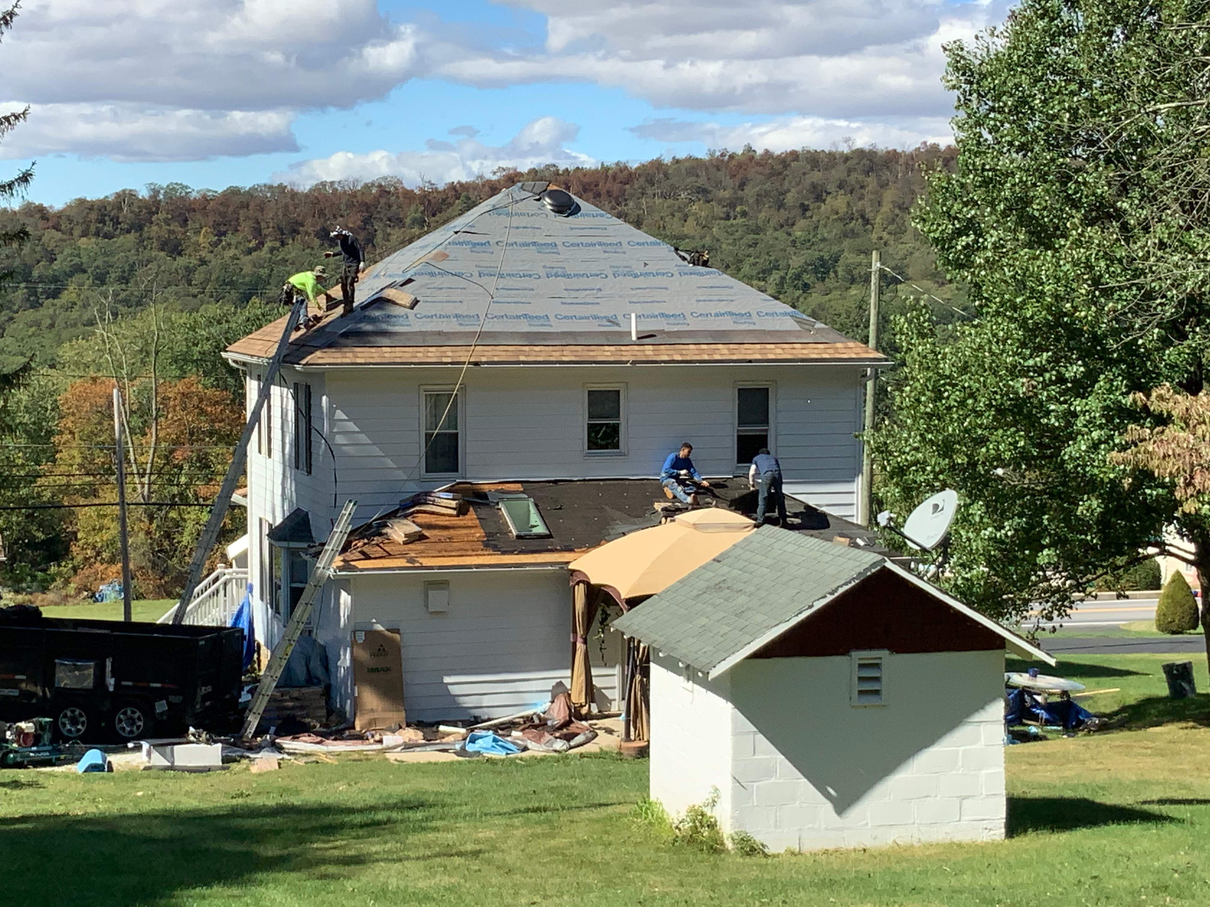 Residential Roofing Installation using Max Def Resawn Shake by Alpha Design Services