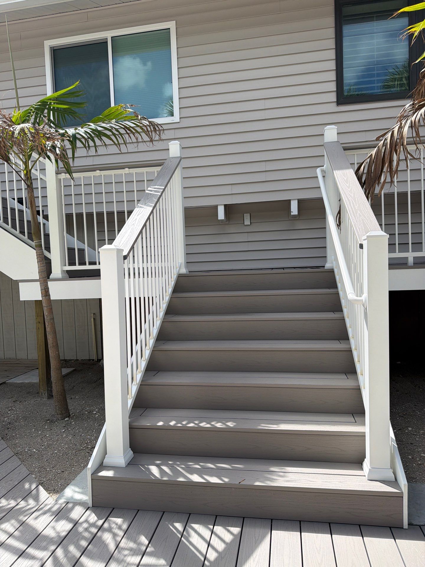 Elevated Deck and Composite Staircase Replacement in Placida Florida by Smirnov Construction Inc