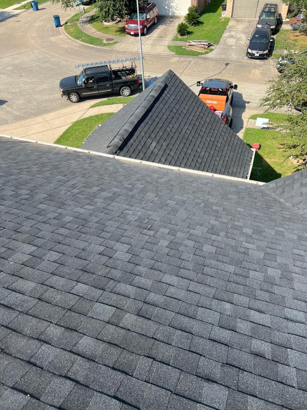 Residential Roofing Installation using Tamko Heritage® Series Rustic Black by CAP Roofing and Construction LLC