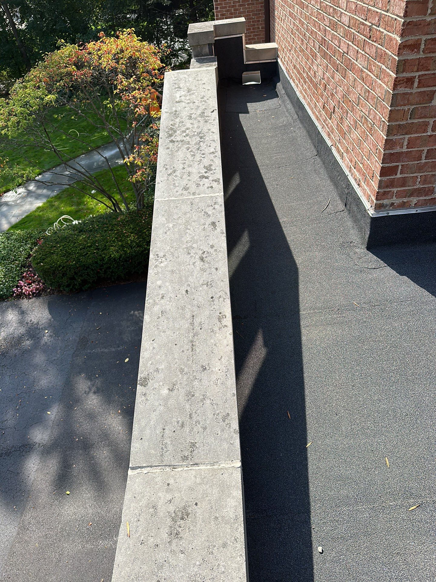 natural stone using Algaecide, soft wash soap by Northern Power Washing LLC.