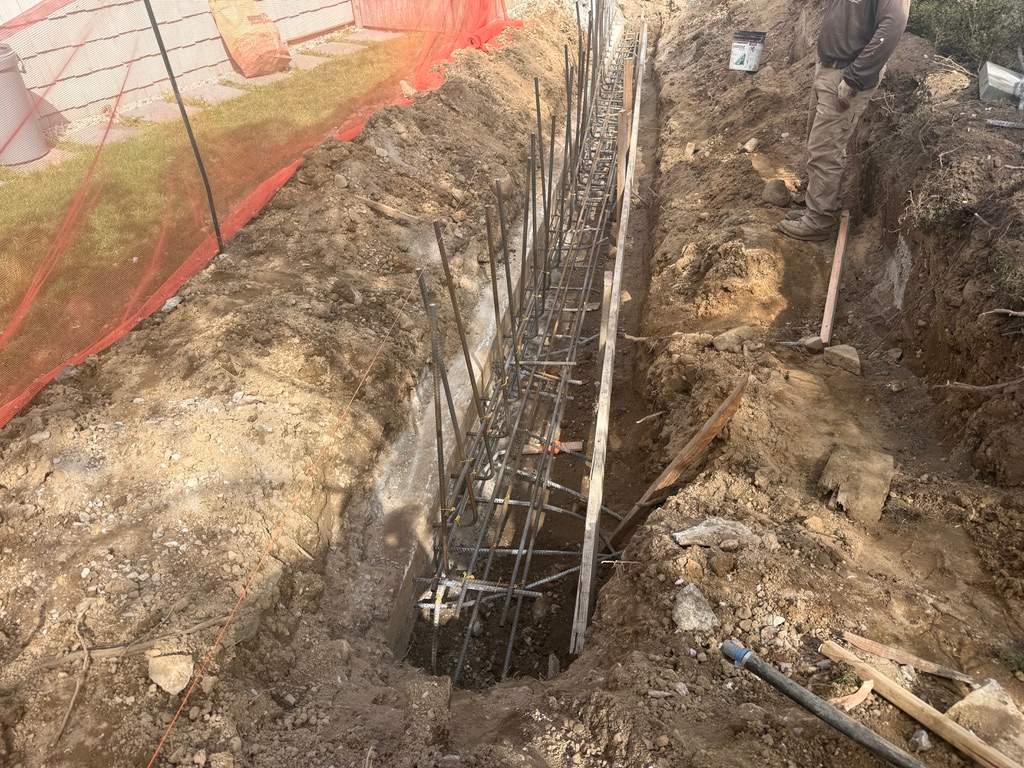 Concrete Retaining Wall Construction in Port Washington by Medina Design & Development Group