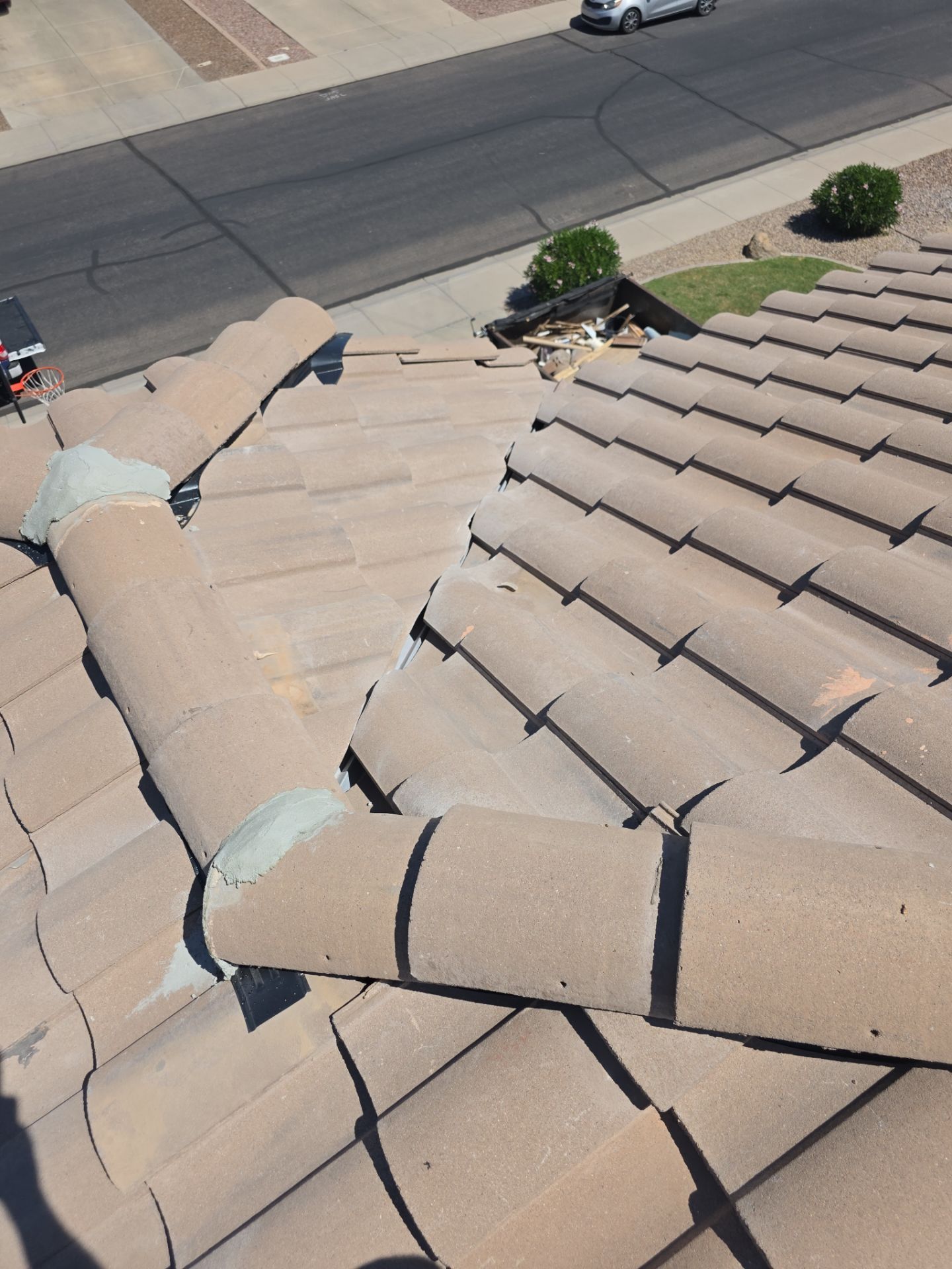 Tile Reset using Concrete Tiles in Mesa, Arizona by Weather-Tite Roofing