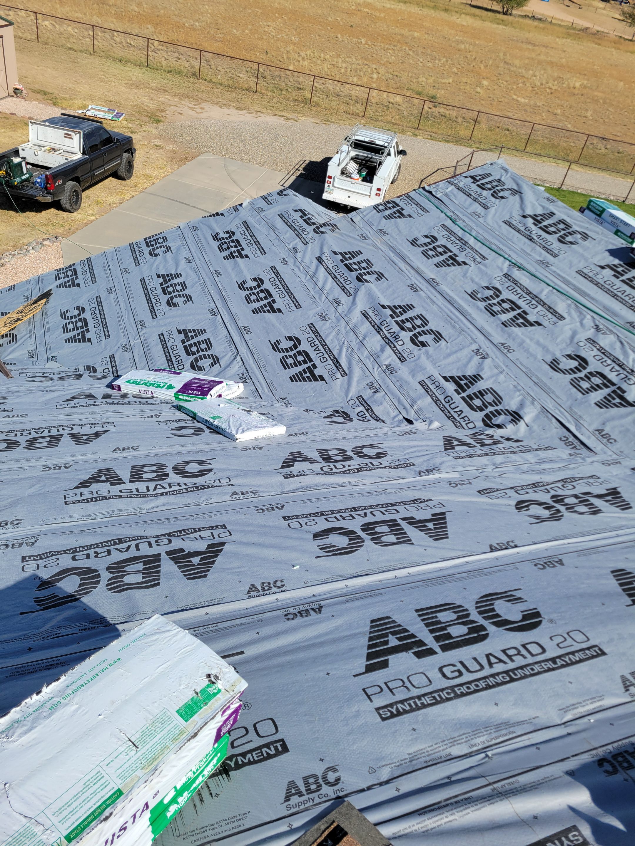 Residential Roofing Installation using Malarkey Vista Sienna Blend by Badger Roofing