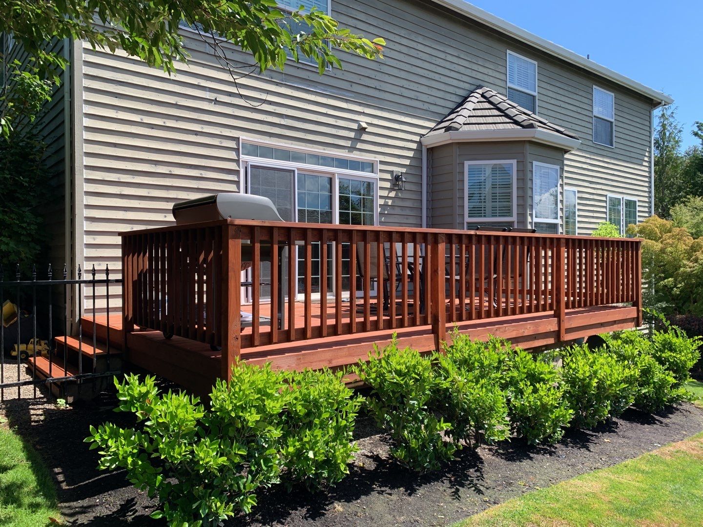 Deck Restoration using Armstrong-Clark Sierra Redwood by Paul Schopp