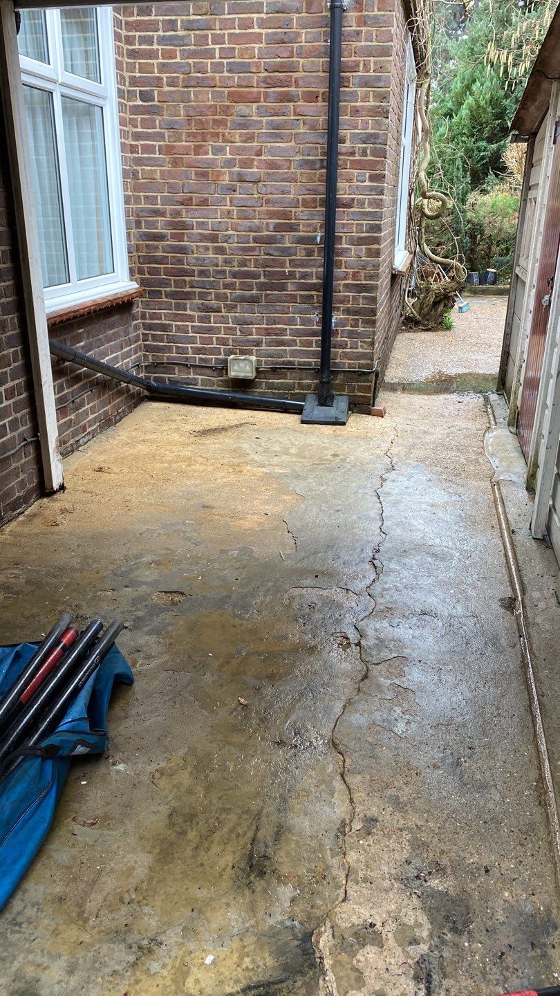 Driveway And Patio Clean using honda 21 ltr/min by Ges Exterior Cleaning ltd