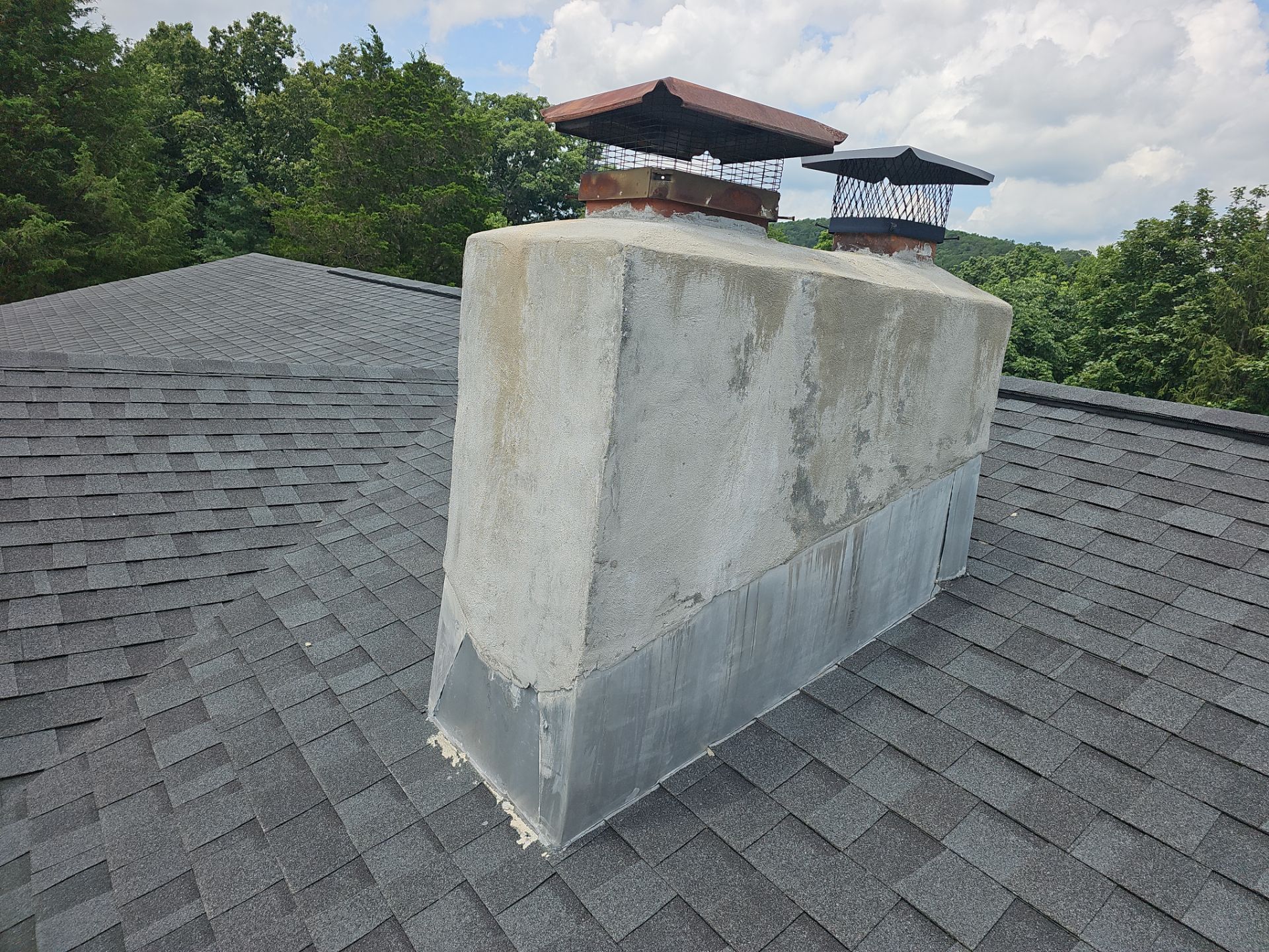Roof Repair - Chimney Flashing by Winchester Roofing