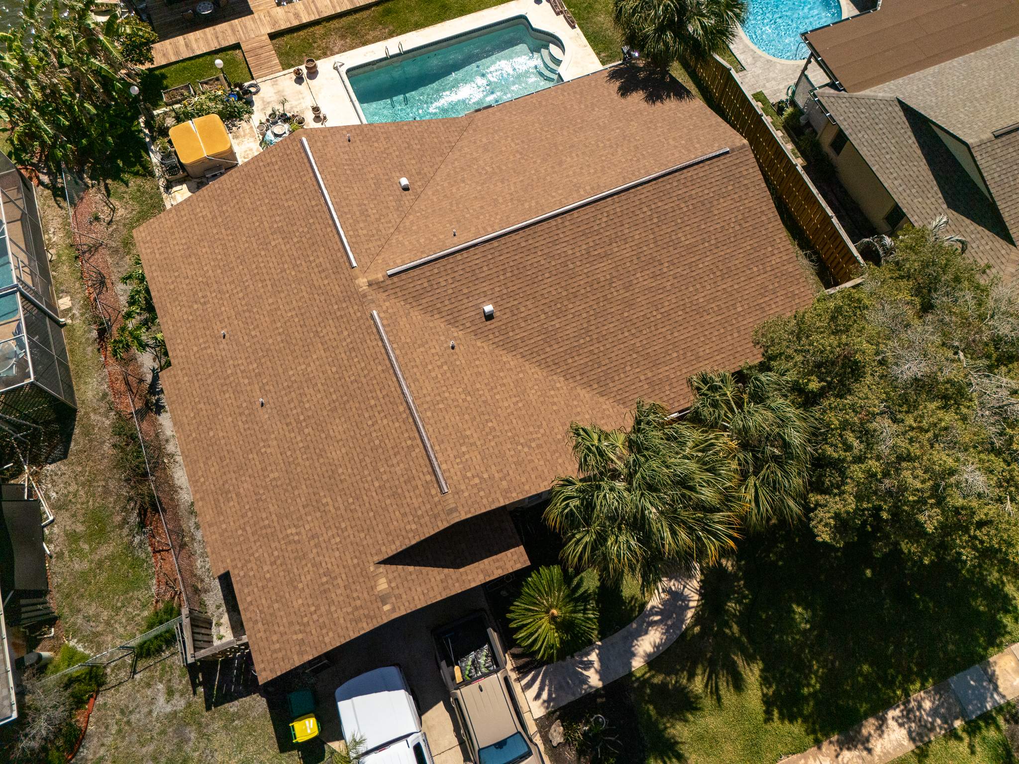 Merritt Island Architectural Asphalt Shingle Roof Replacement and Deck Repair by Wiedmann Construction & Roofing