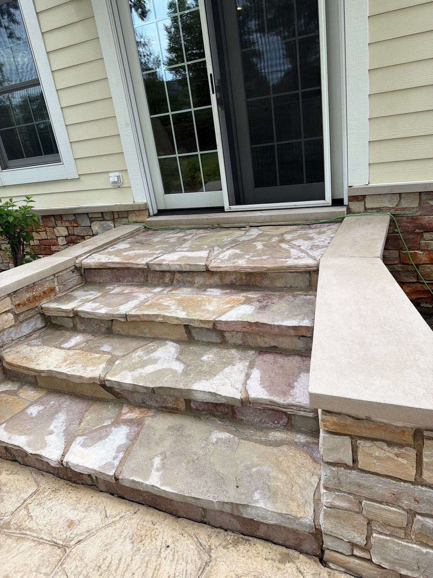 Stamped Concrete Surface Cleaning by Northern Power Washing LLC.