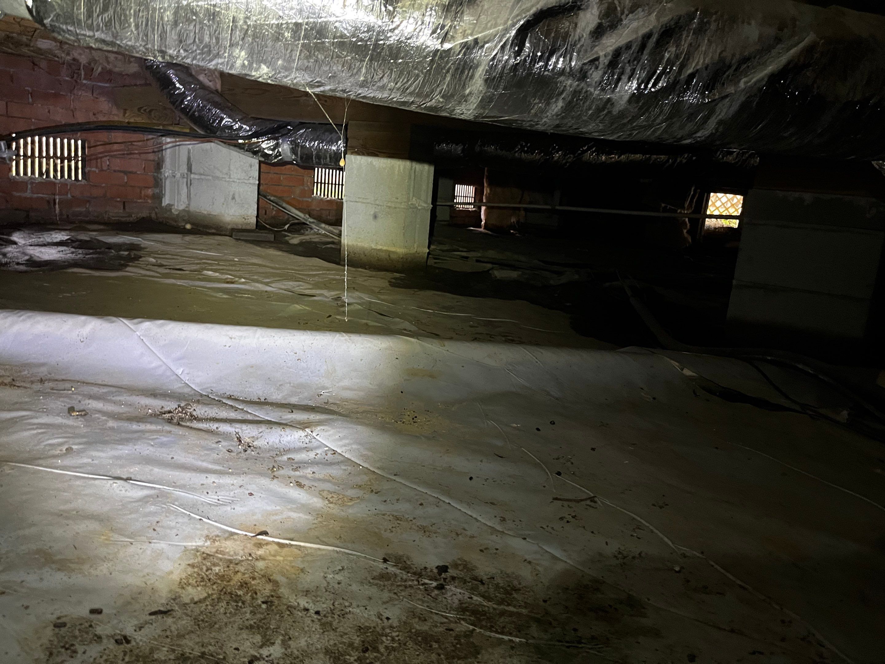 Impact Choice Encapsulation with French Drain and Crawlspace Doors by Impact Crawlspace