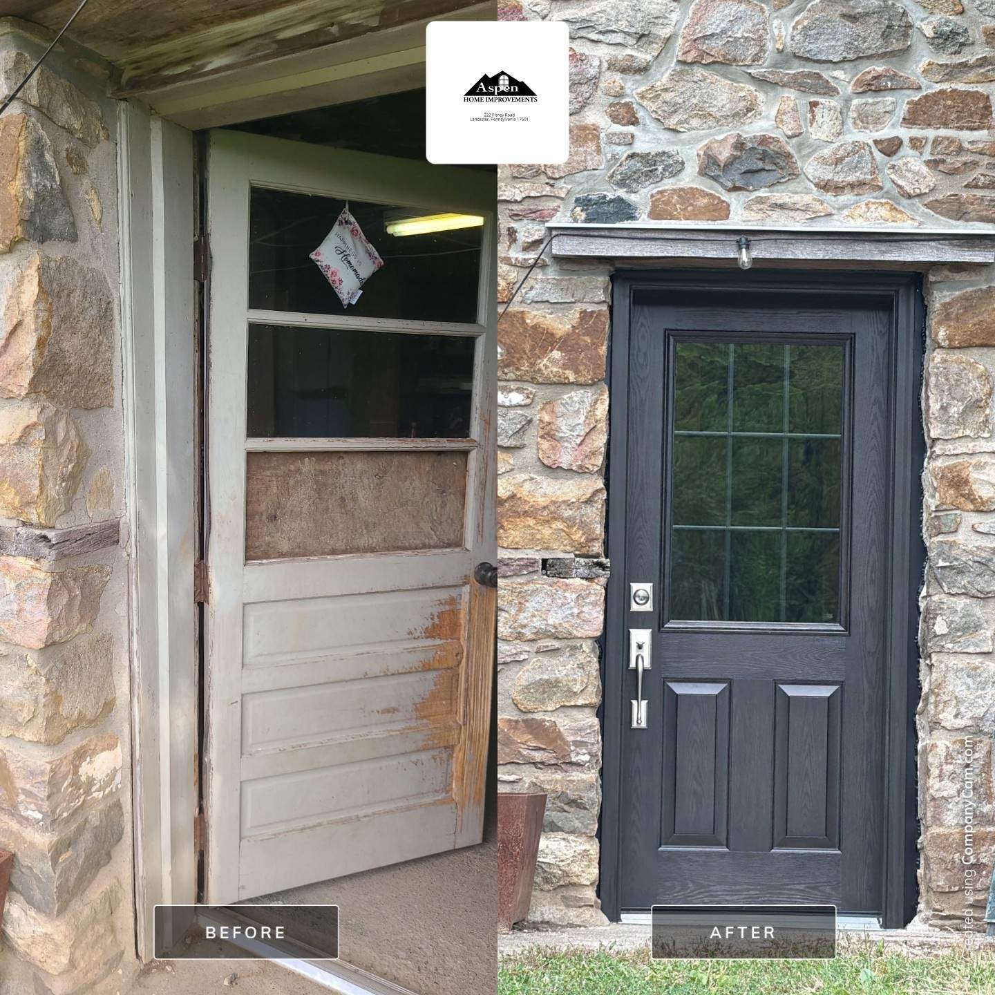 Provia Entry Door and Storm Door by Aspen Home Improvements