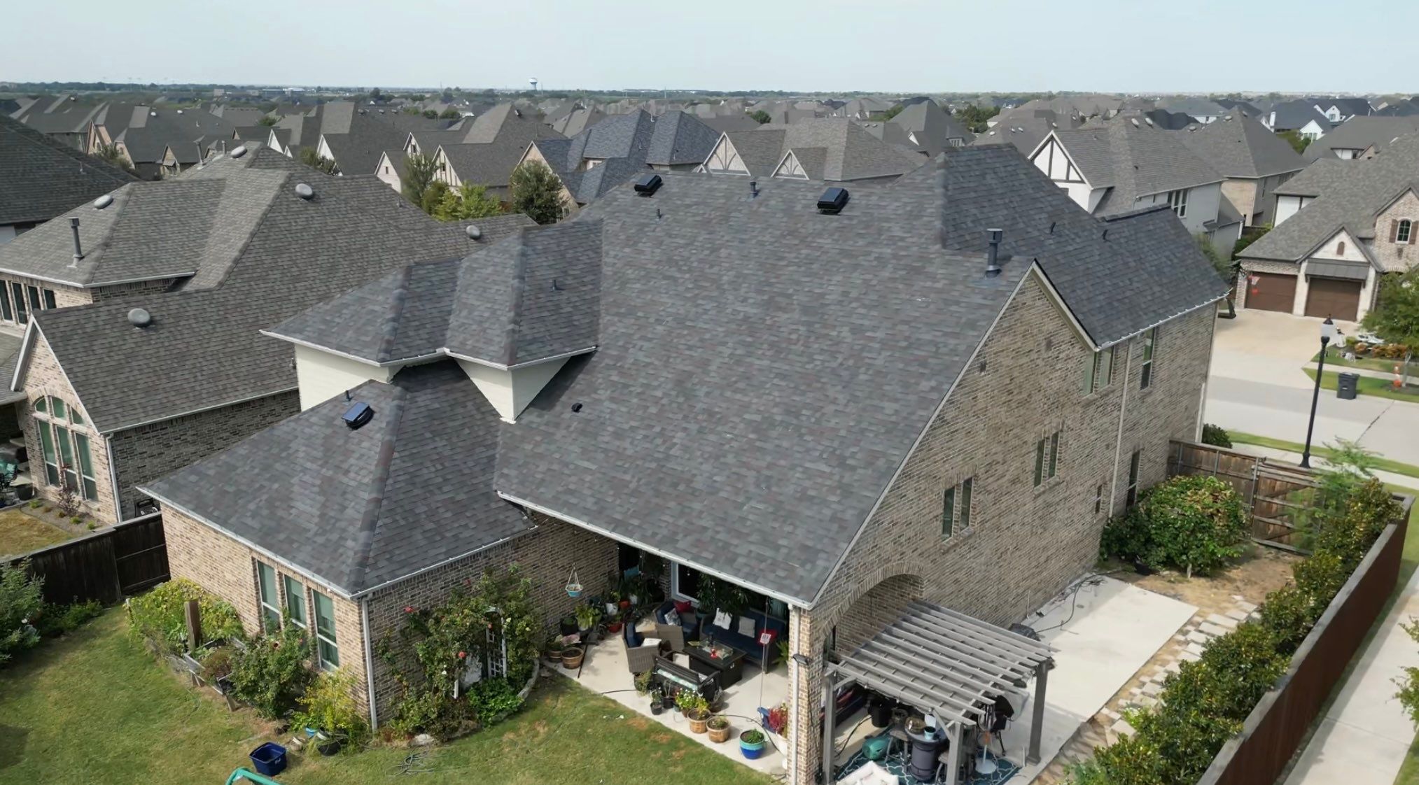 Residential Roofing Installation using Malarkey Vista Black Oak by High Performance Restoration