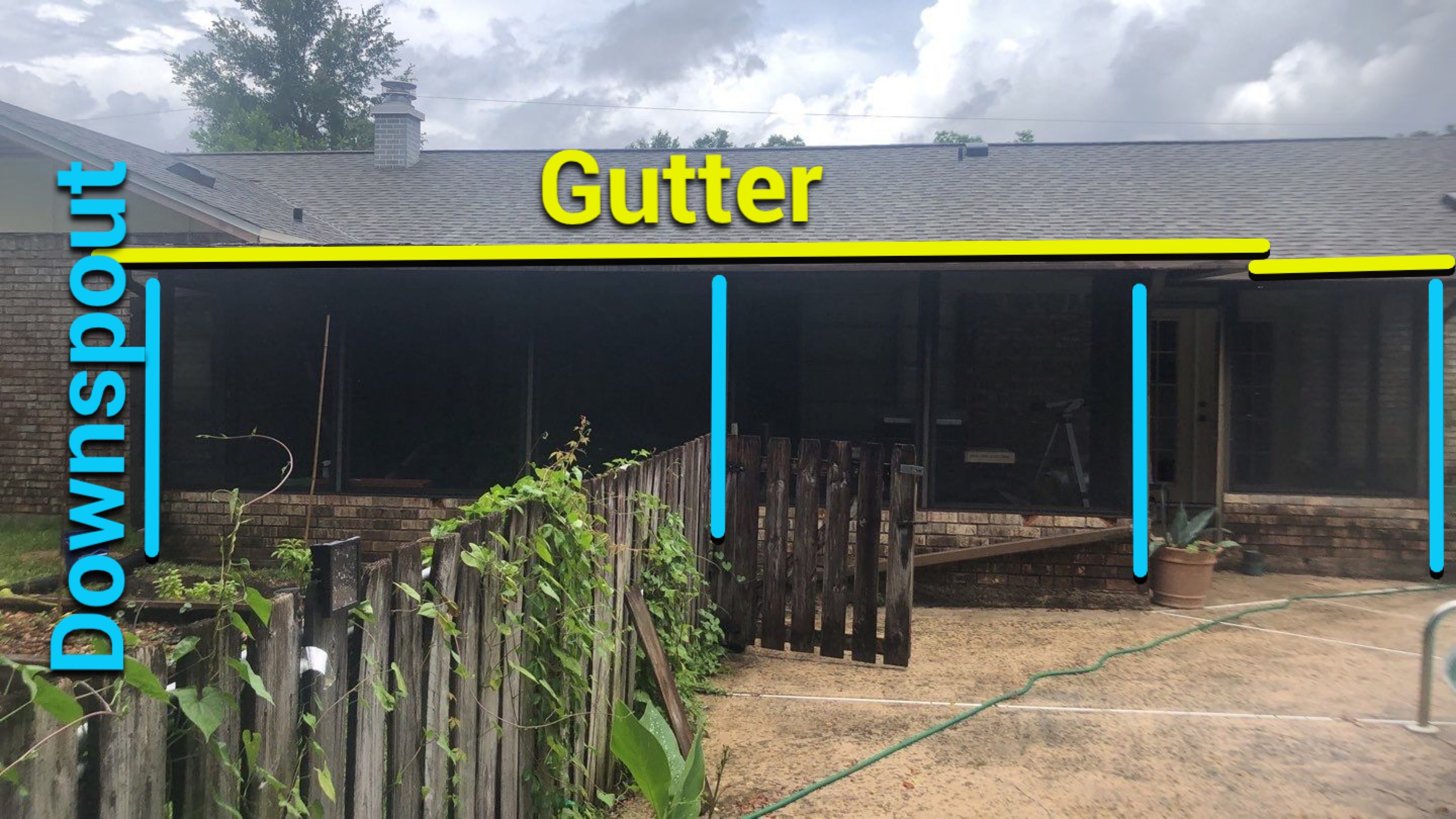 Gutter Installation using K-Style Seamless Gutters by Gutter Professors