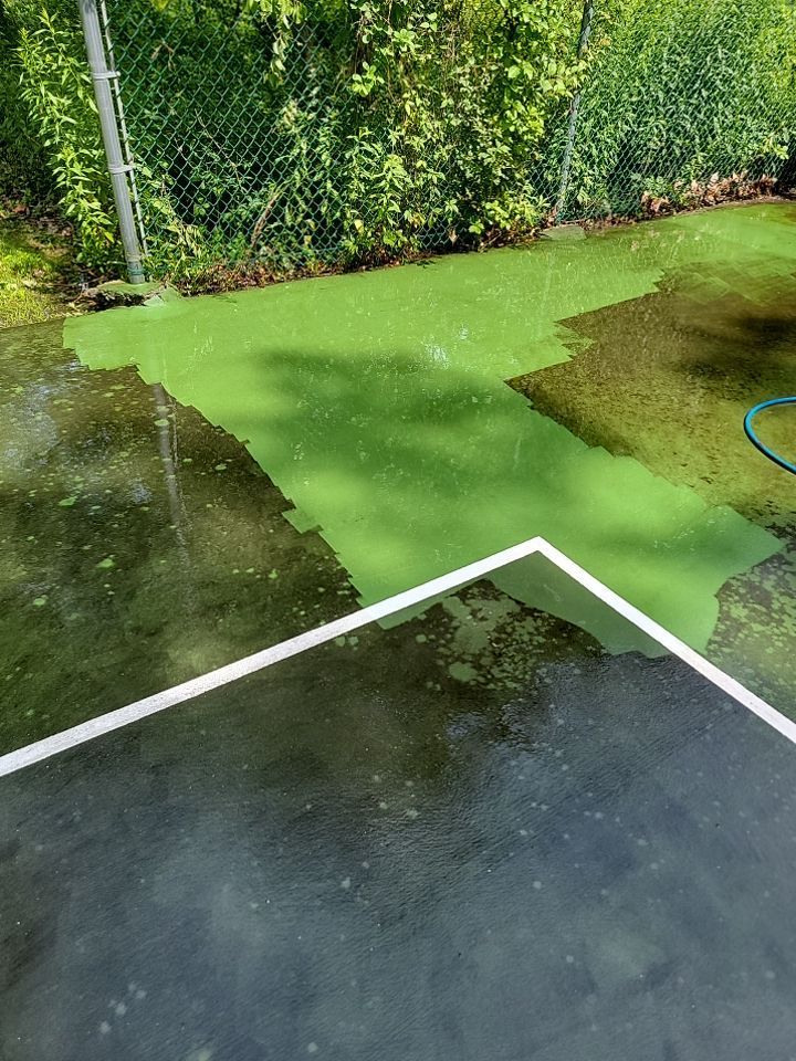 Deck, Patio, and Tennis Court Cleaning by Northern Power Washing LLC.