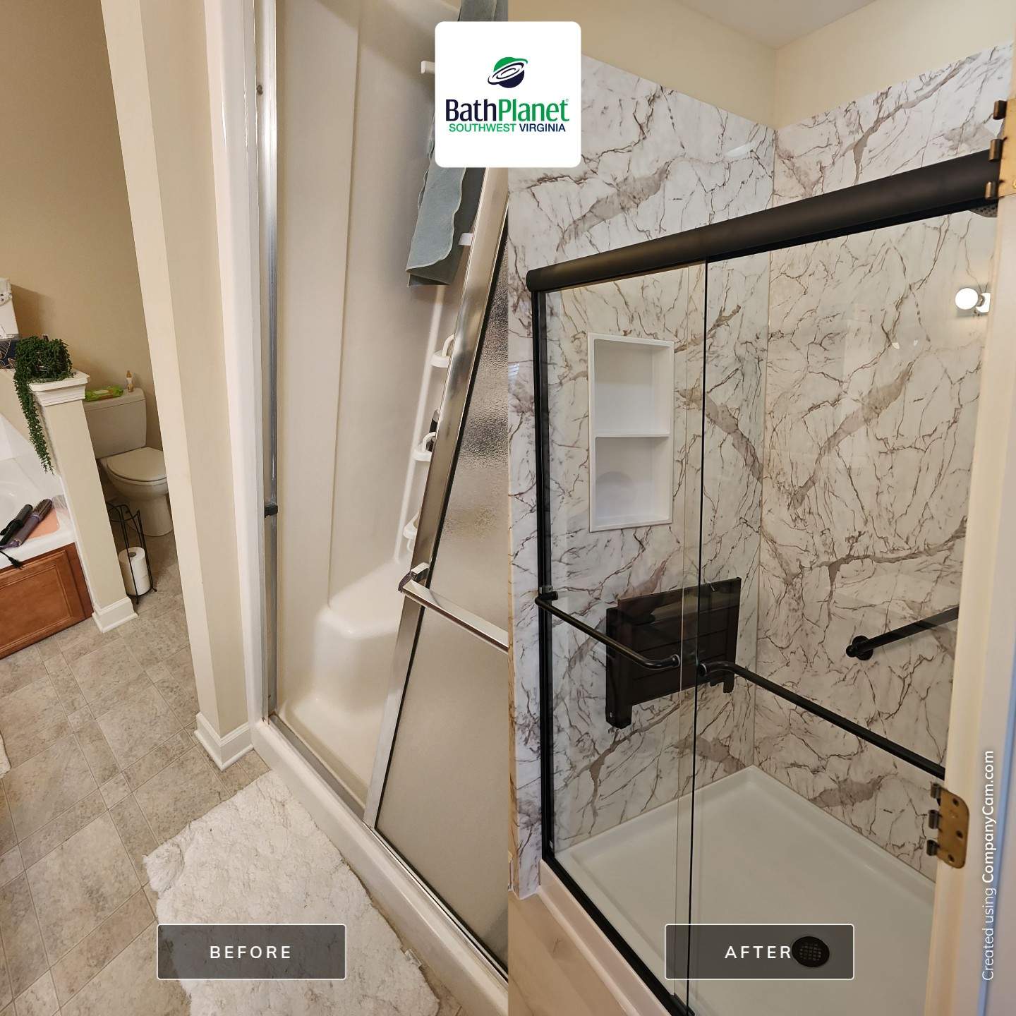 Shower Upgrade Remodel by BathPlanet SW Virginia