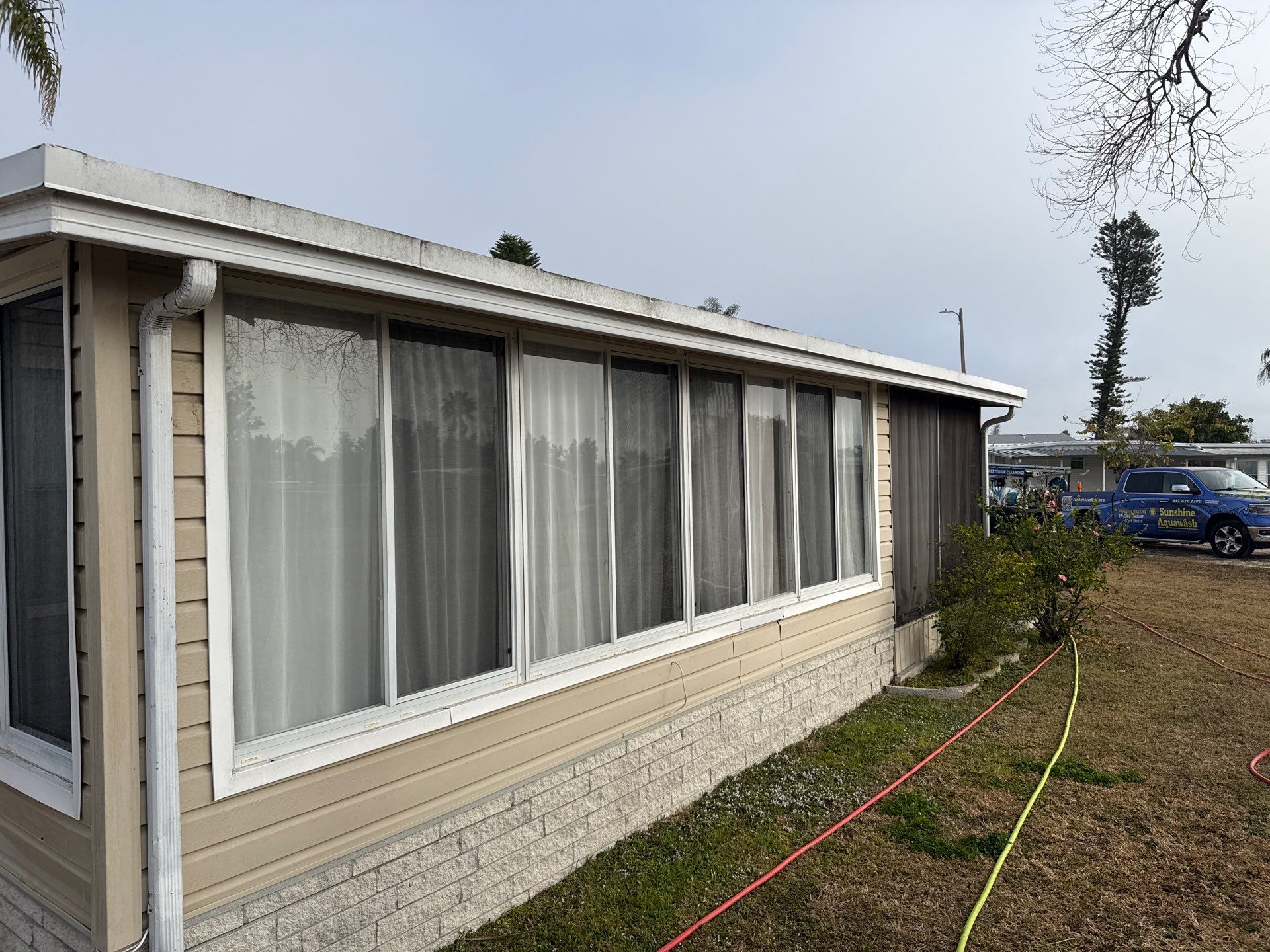 TPO Roof Cleaning & Mobile Home Soft Wash in Chulavista Landings – Ruskin, FL by Sunshine AquaWash