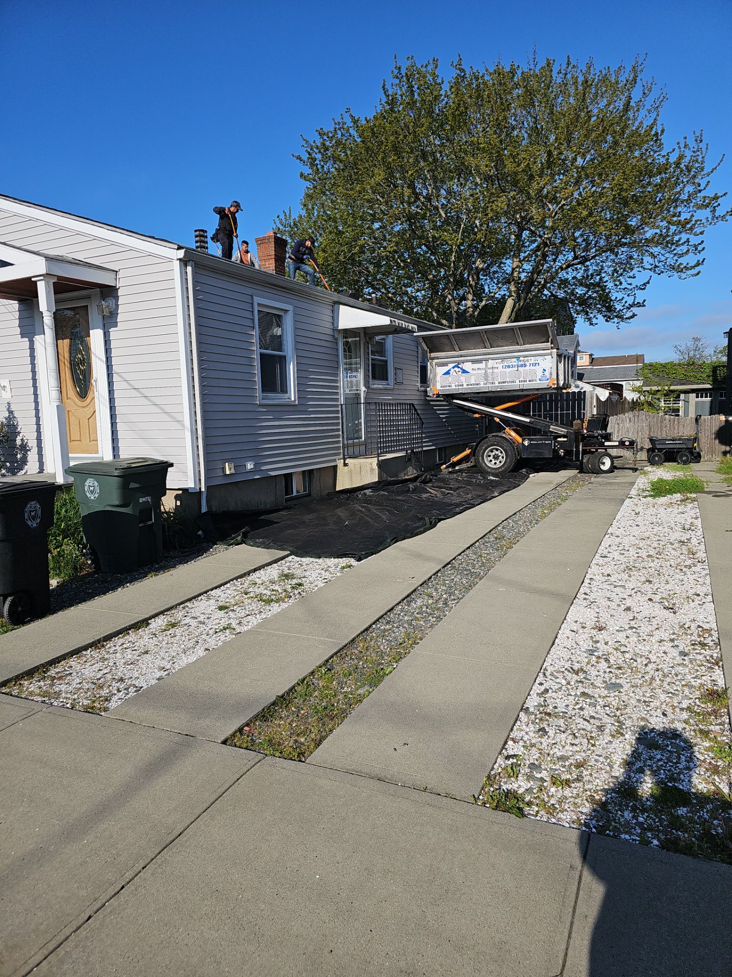 Residential Roofing Installation using Owens Corning Duration Colonial Slate by A Plus Exterior