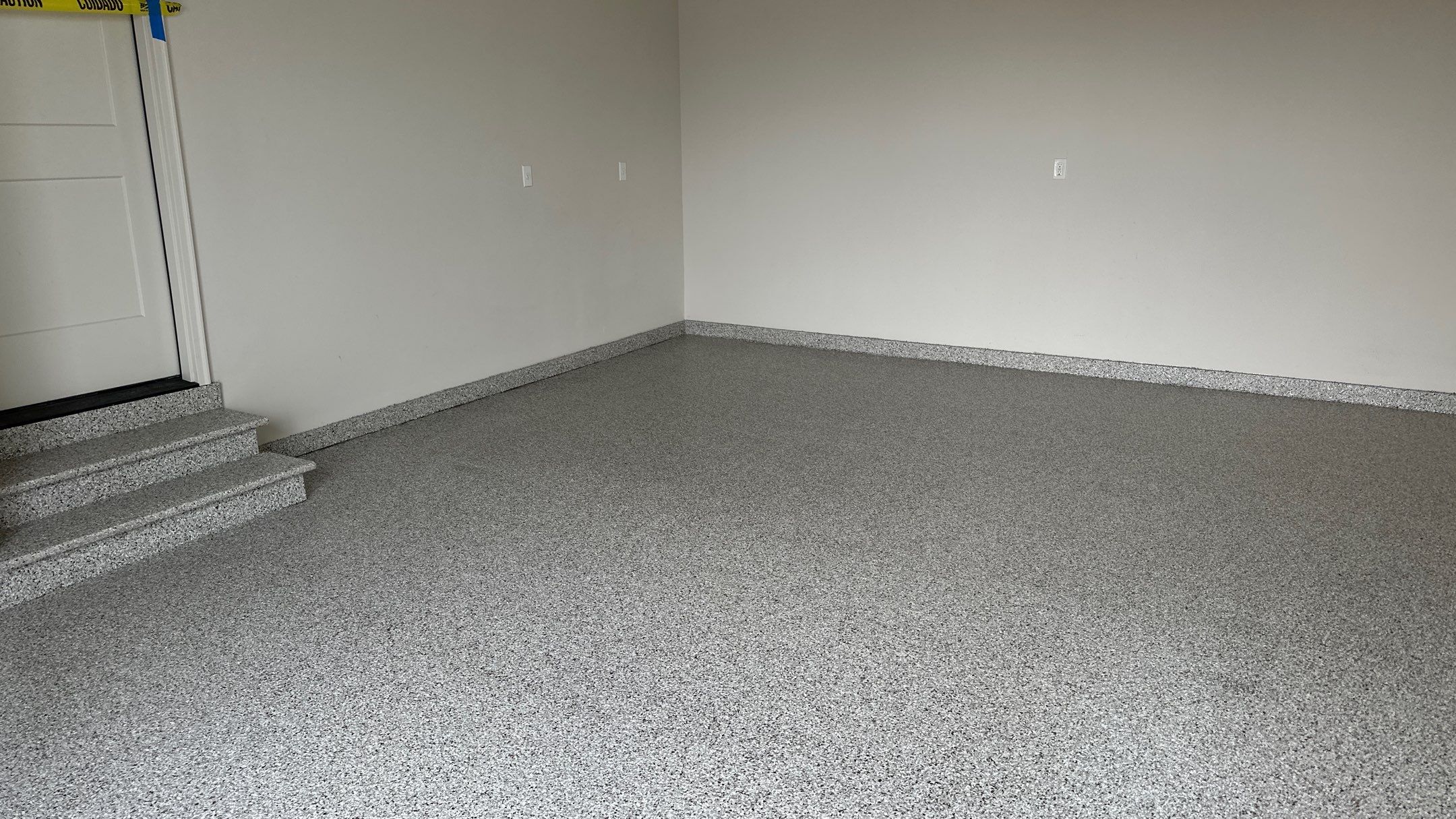 Coyote floors make a huge difference. Look!! by Banner Garage