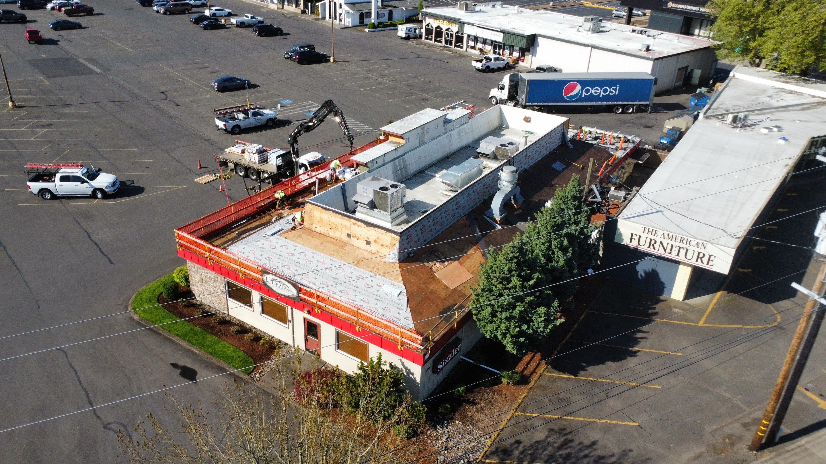 Sizzler Albany Oregon Roof Replacement  by Orezona Building & Roofing Company, Inc.