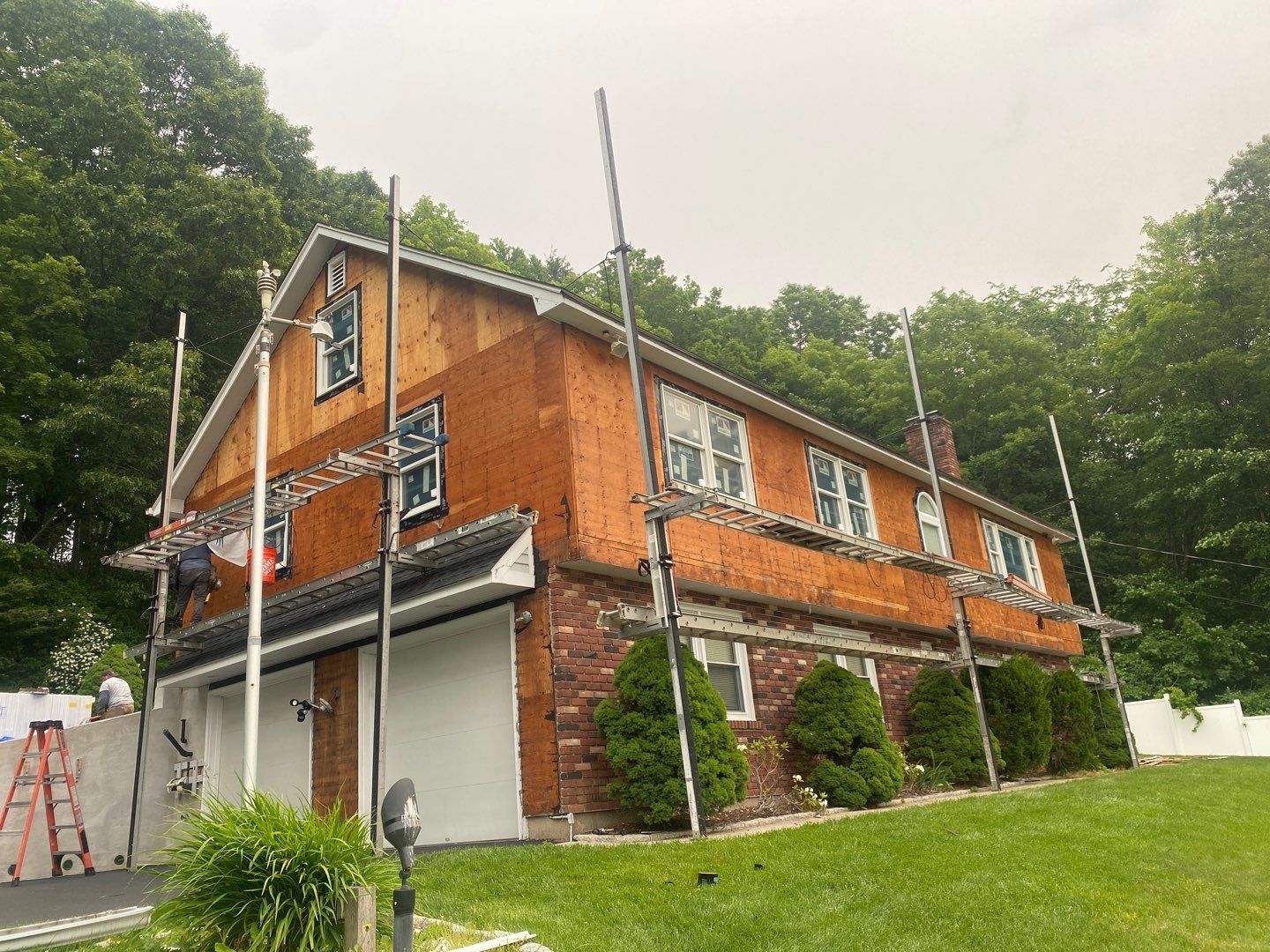 Siding Installation using Certainteed Monogram Smokey Gray by A Plus Exterior