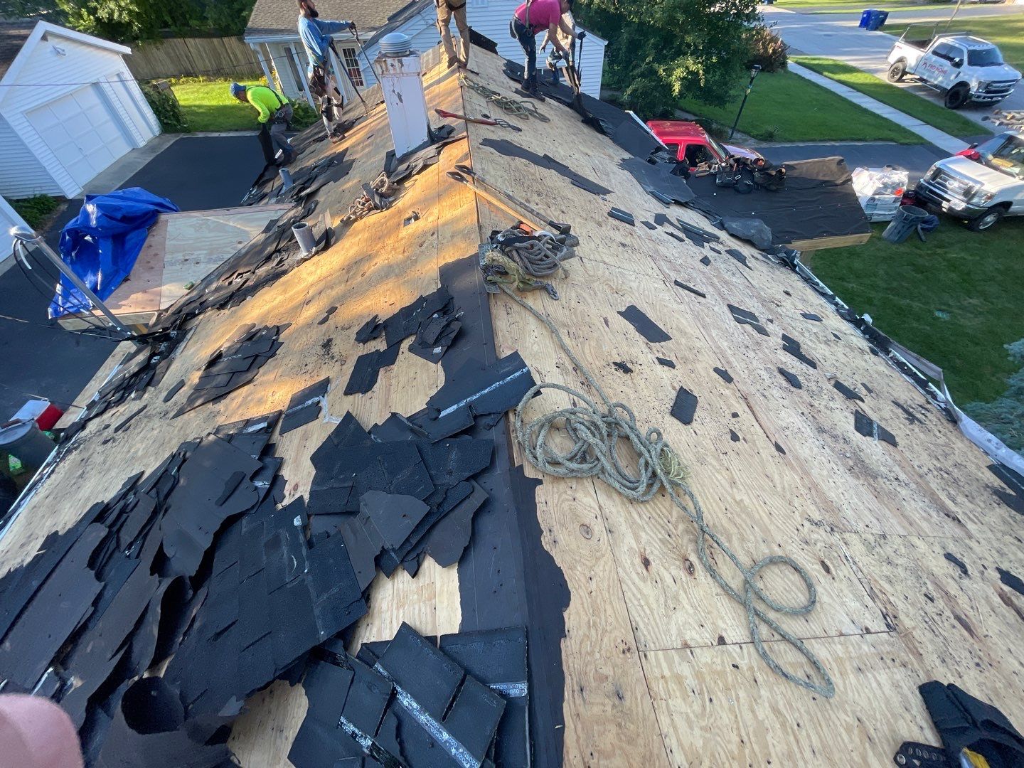 Siding Installation using Alside Charter Oak Siding  by Pro Home Services Inc