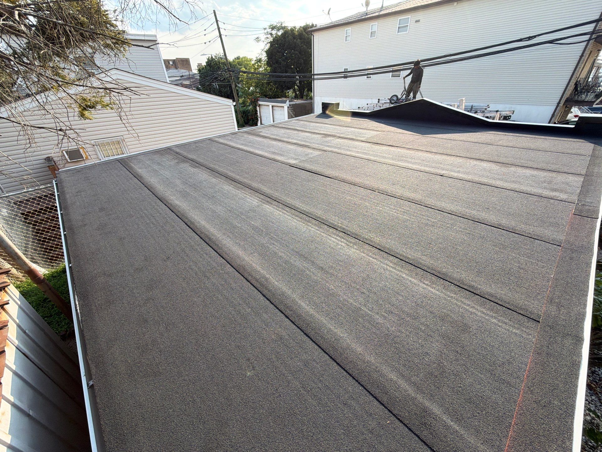 Flat Roof Membrane Installation and Decking Repair in North Bergen by REVIXPRO