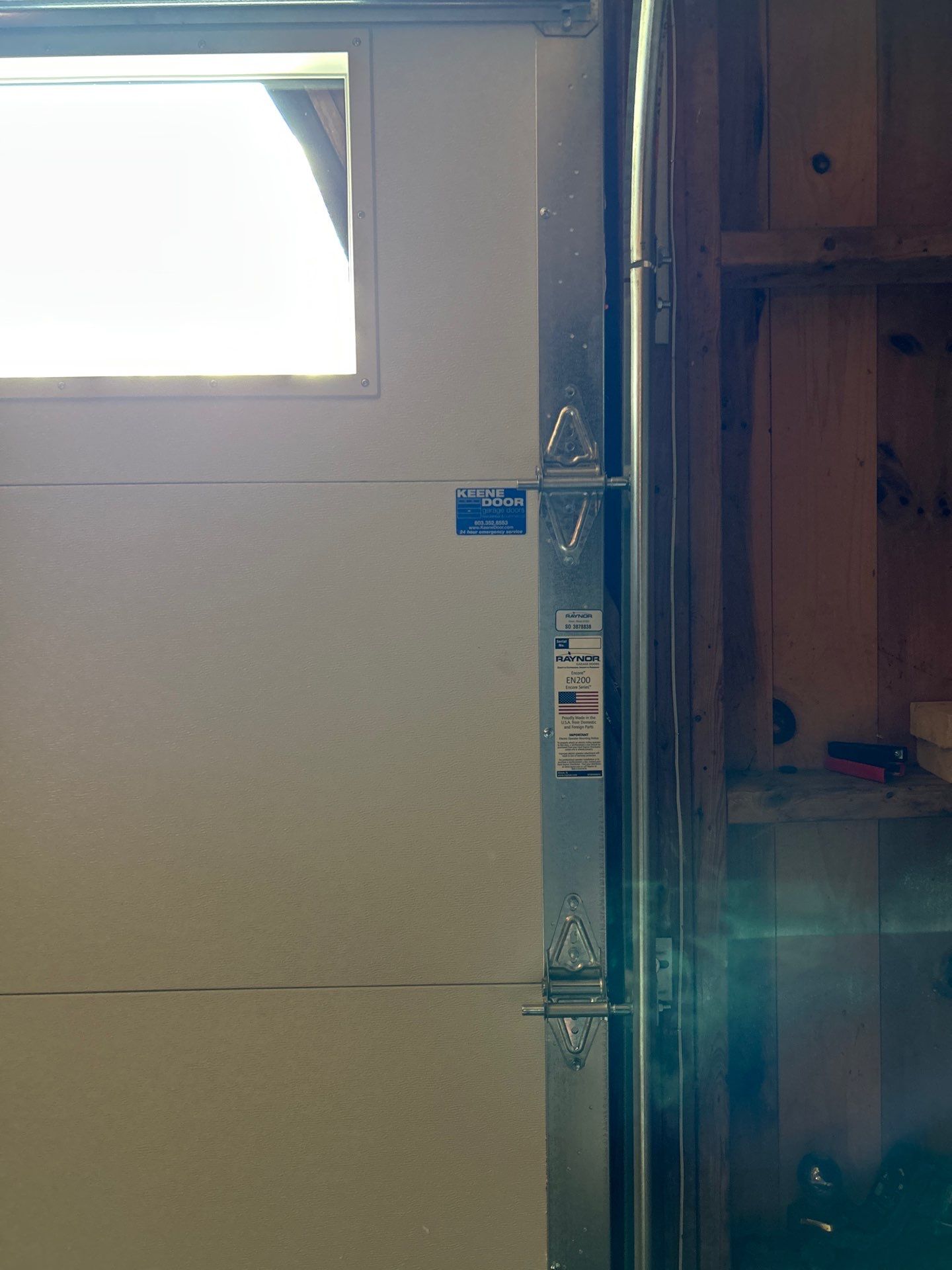 Door Installation using Raynor Encore Garage Door by Keene Door