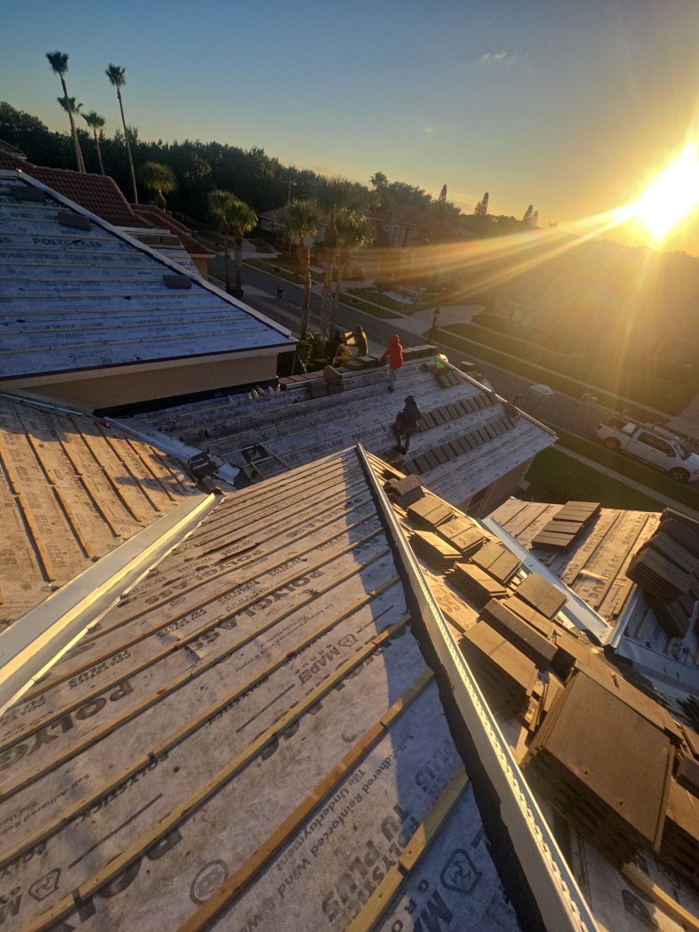 Full Concrete Tile Roof Replacement with Polyglass Underlayment in Orlando by Fortified Roofing Solutions Corp.