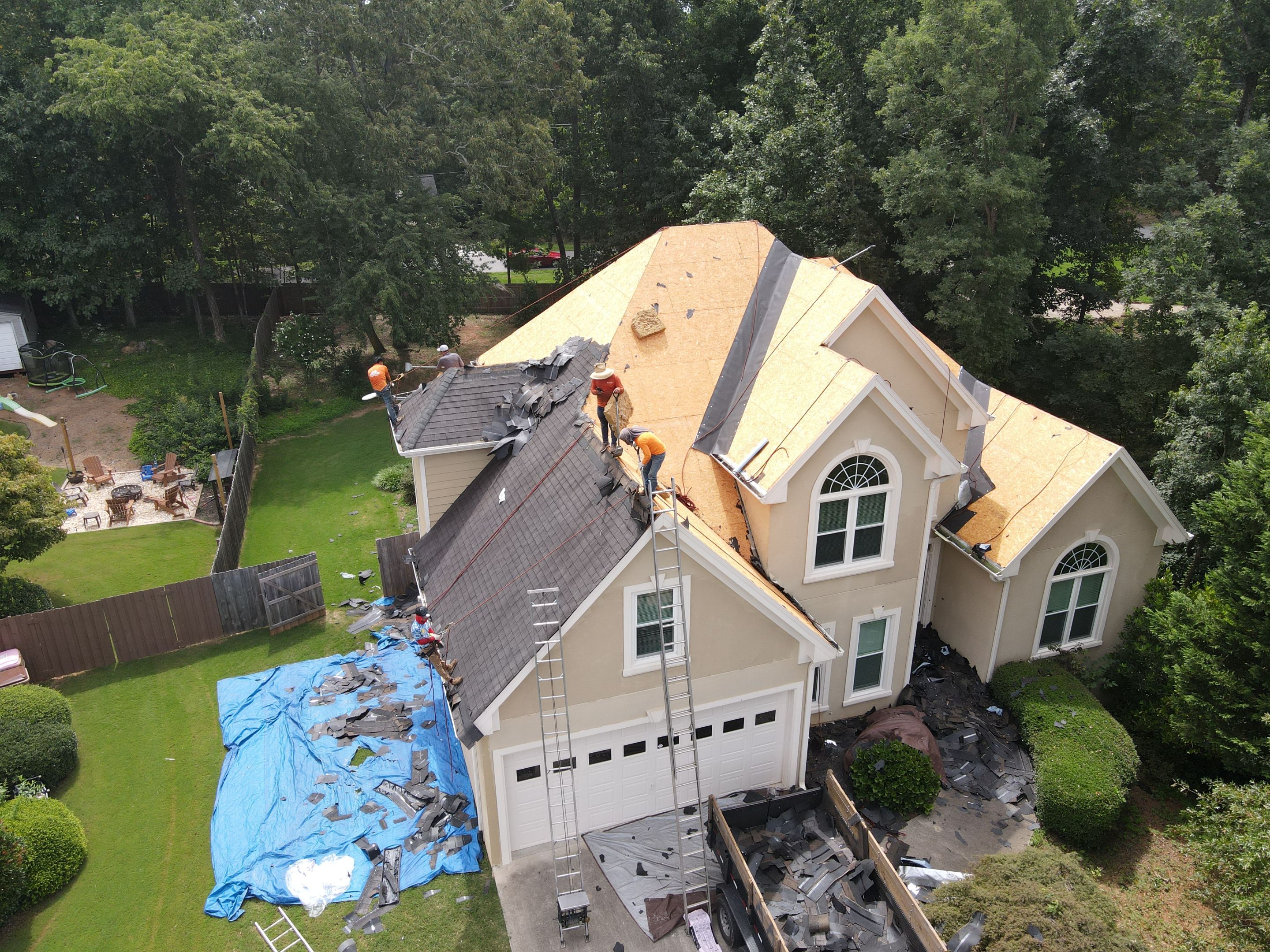 Residential Roofing Installation using Owens Corning by Inspector Roofing and Restoration