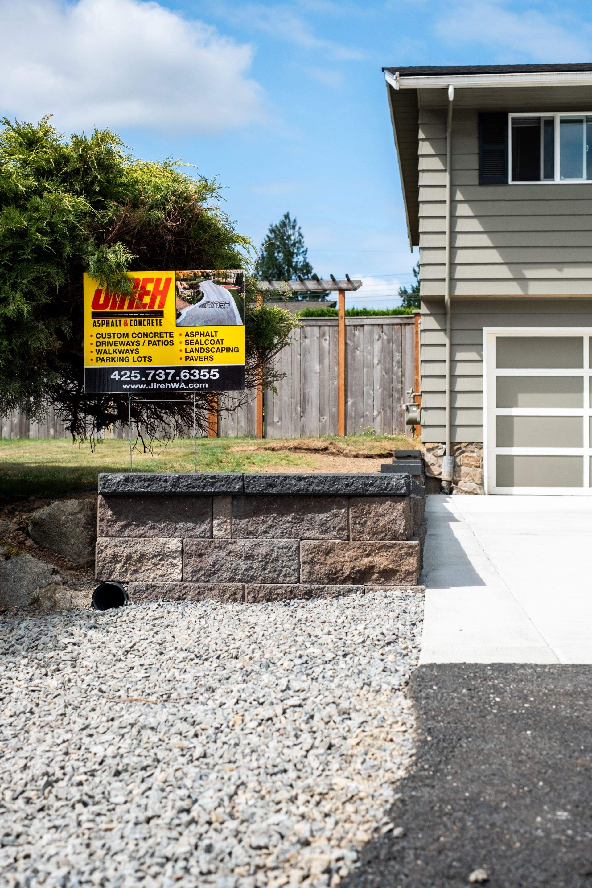 Justin | Retaining Wall, Landscape Project  by Jireh Asphalt & Concrete Inc 