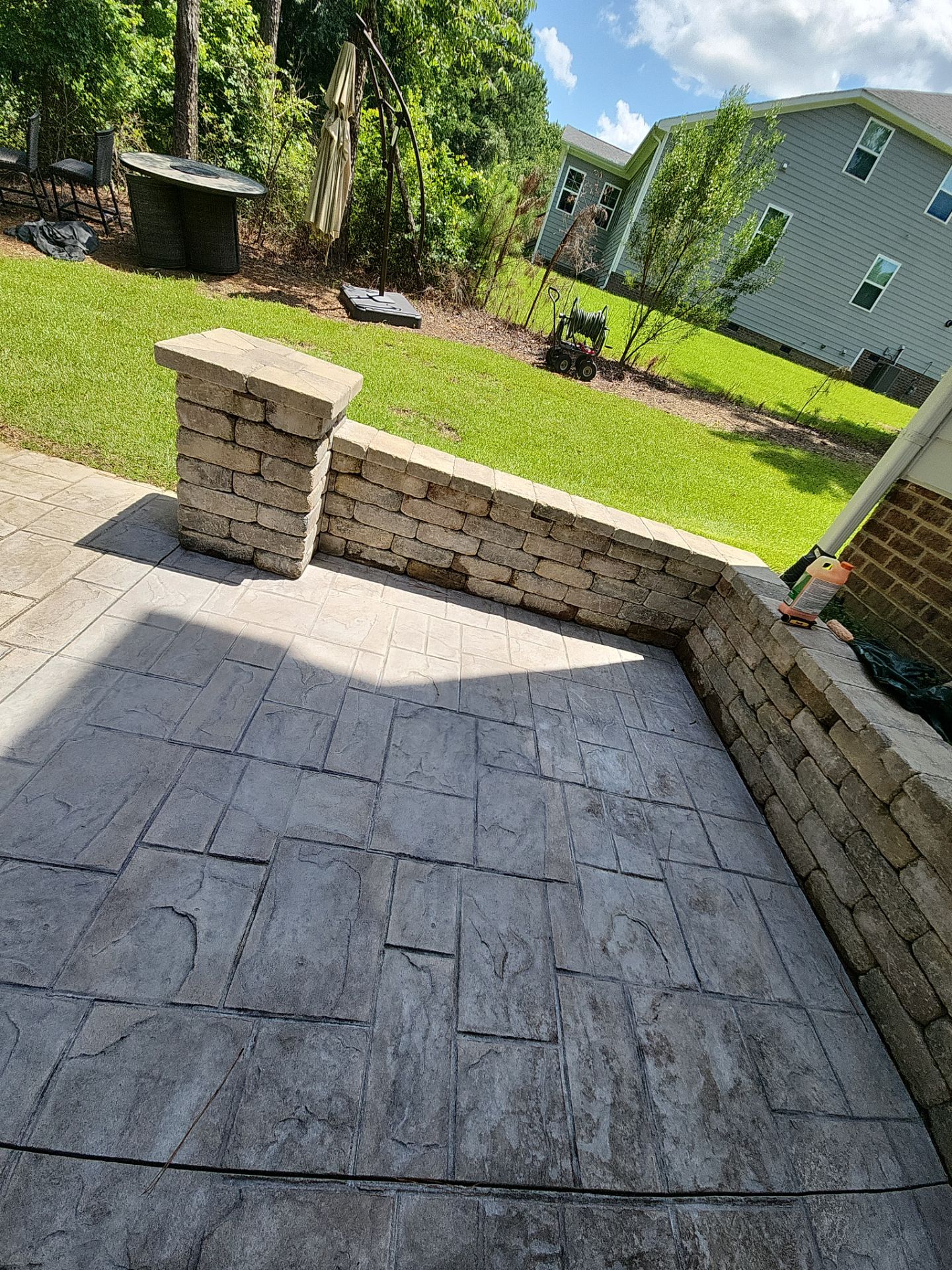 paver patio using Concrete Sealant by DuraSeal