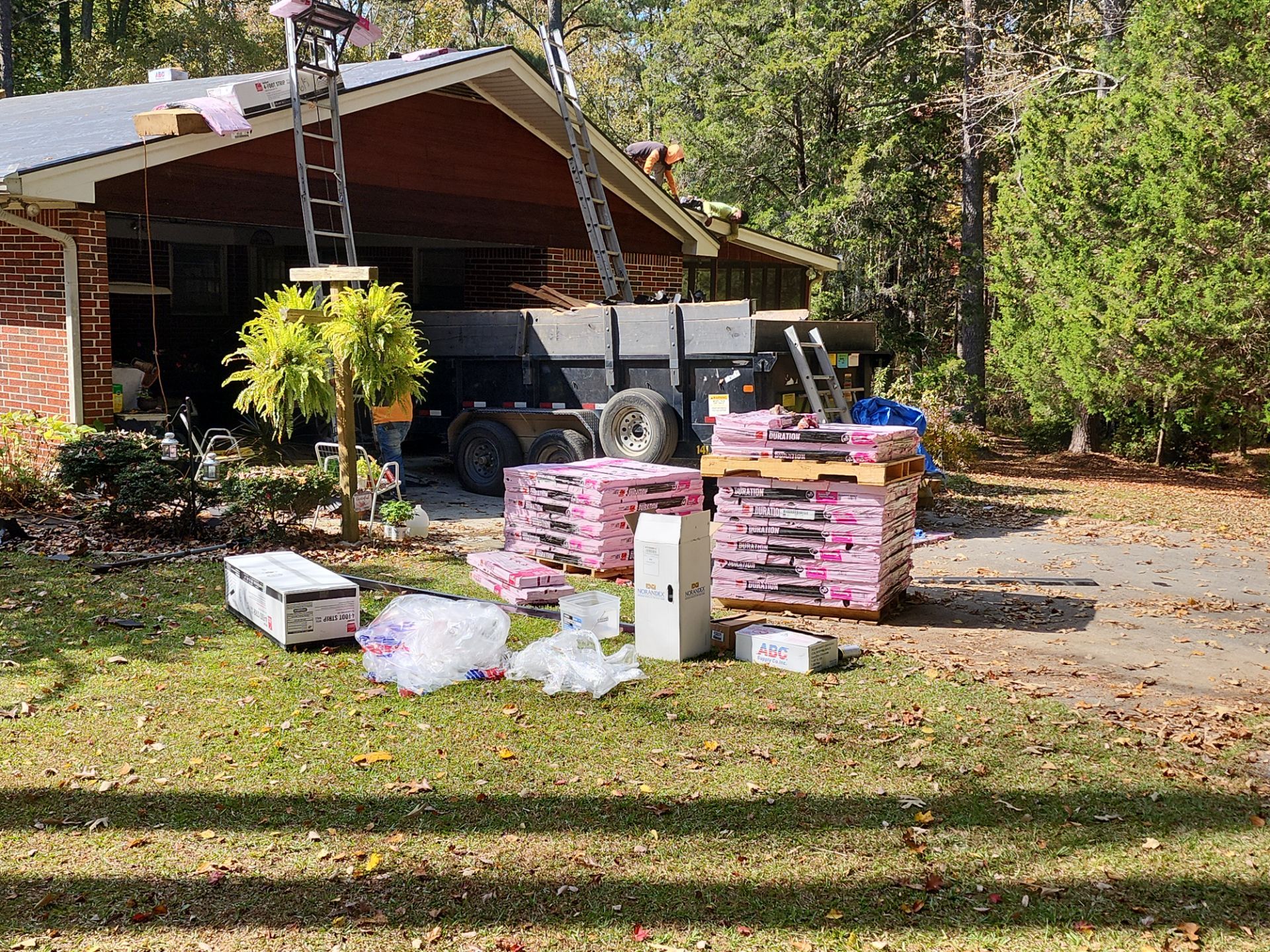 Residential Roof Replacement using Owens Corning Quary Gray by Inspector Roofing and Restoration