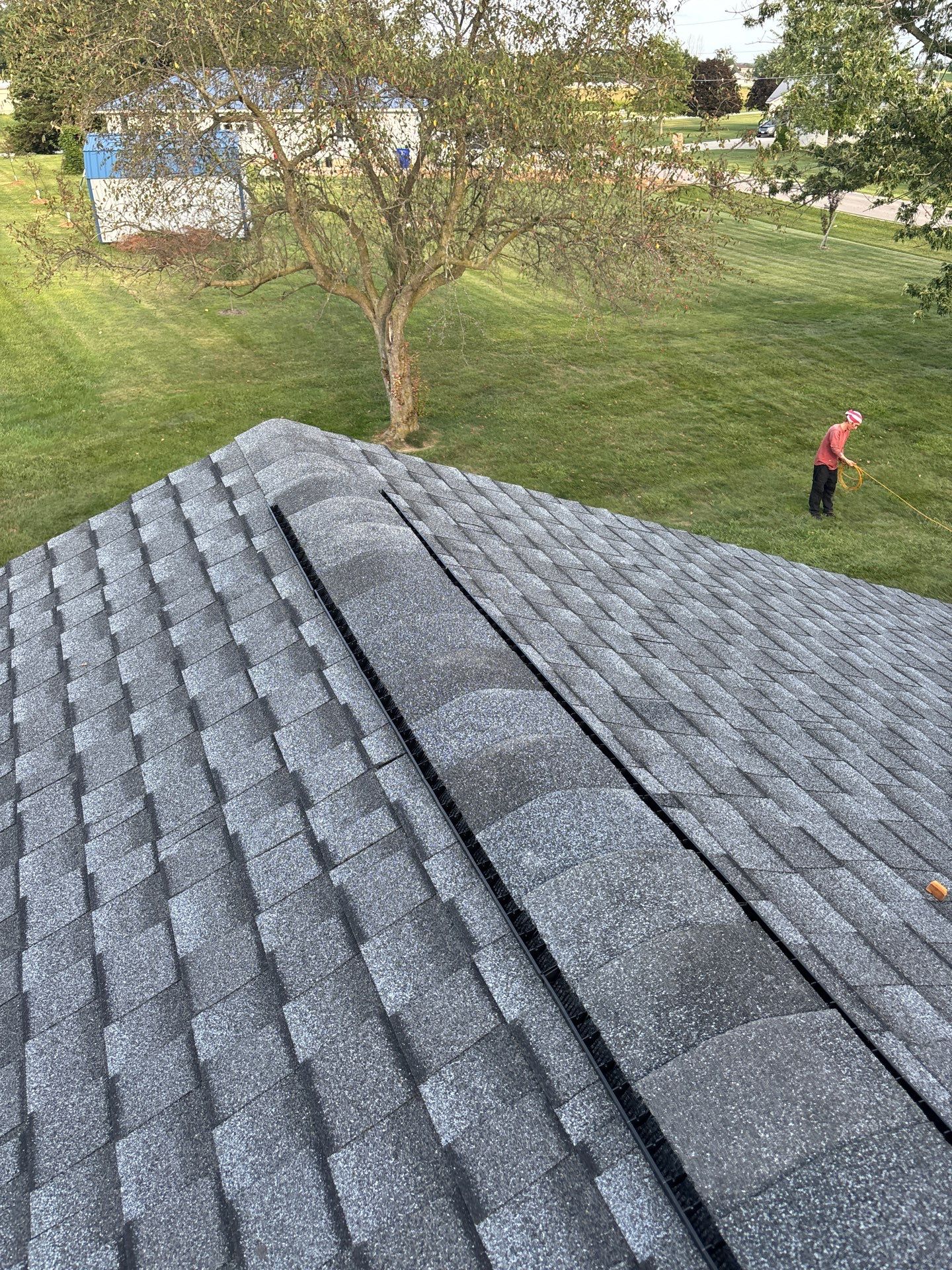 Residential Roofing Installation using Timberline UHDZ Shingles - Pewter Gray by RoofX 