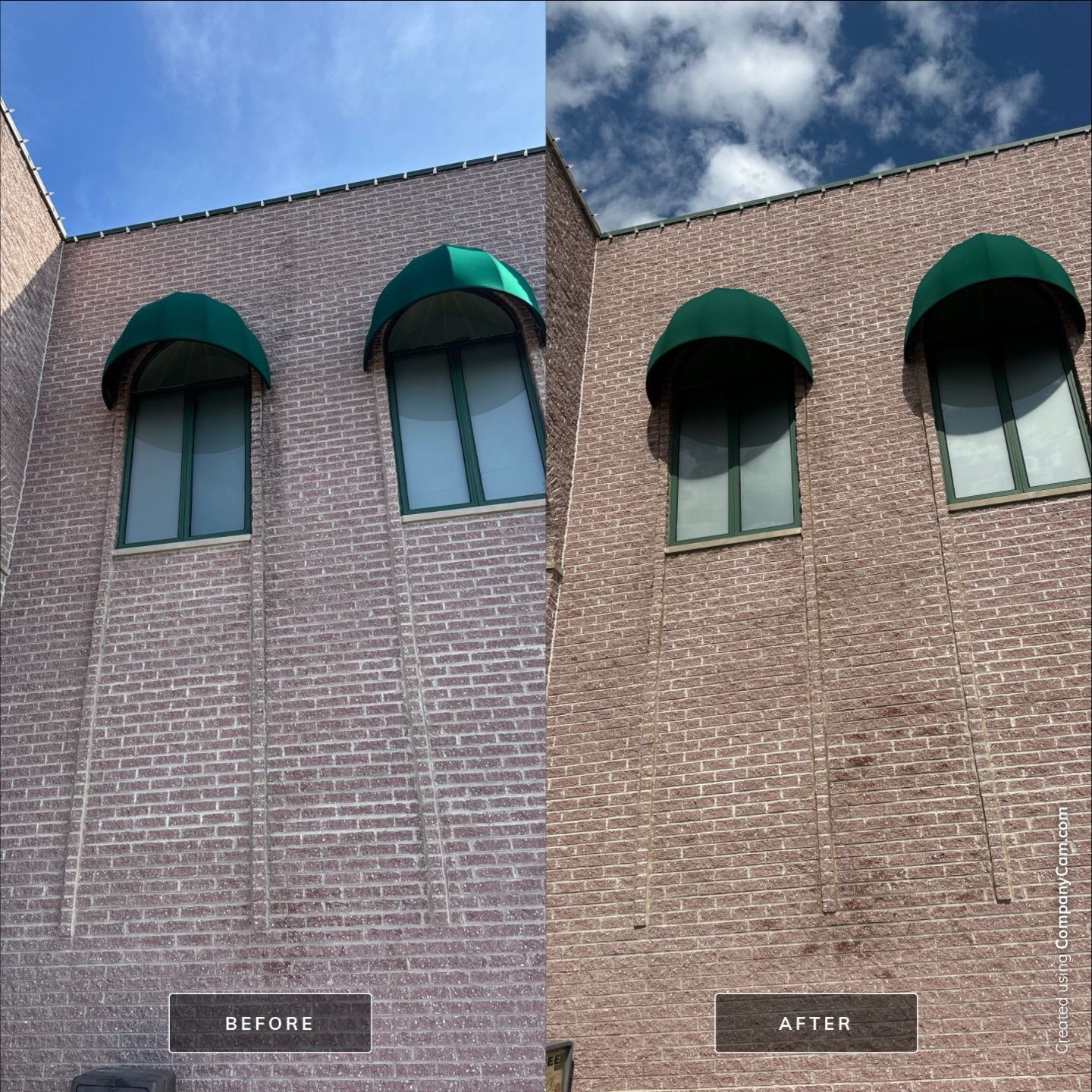 Commercial Exterior Building Wash  by Simmons Power & Soft Washing