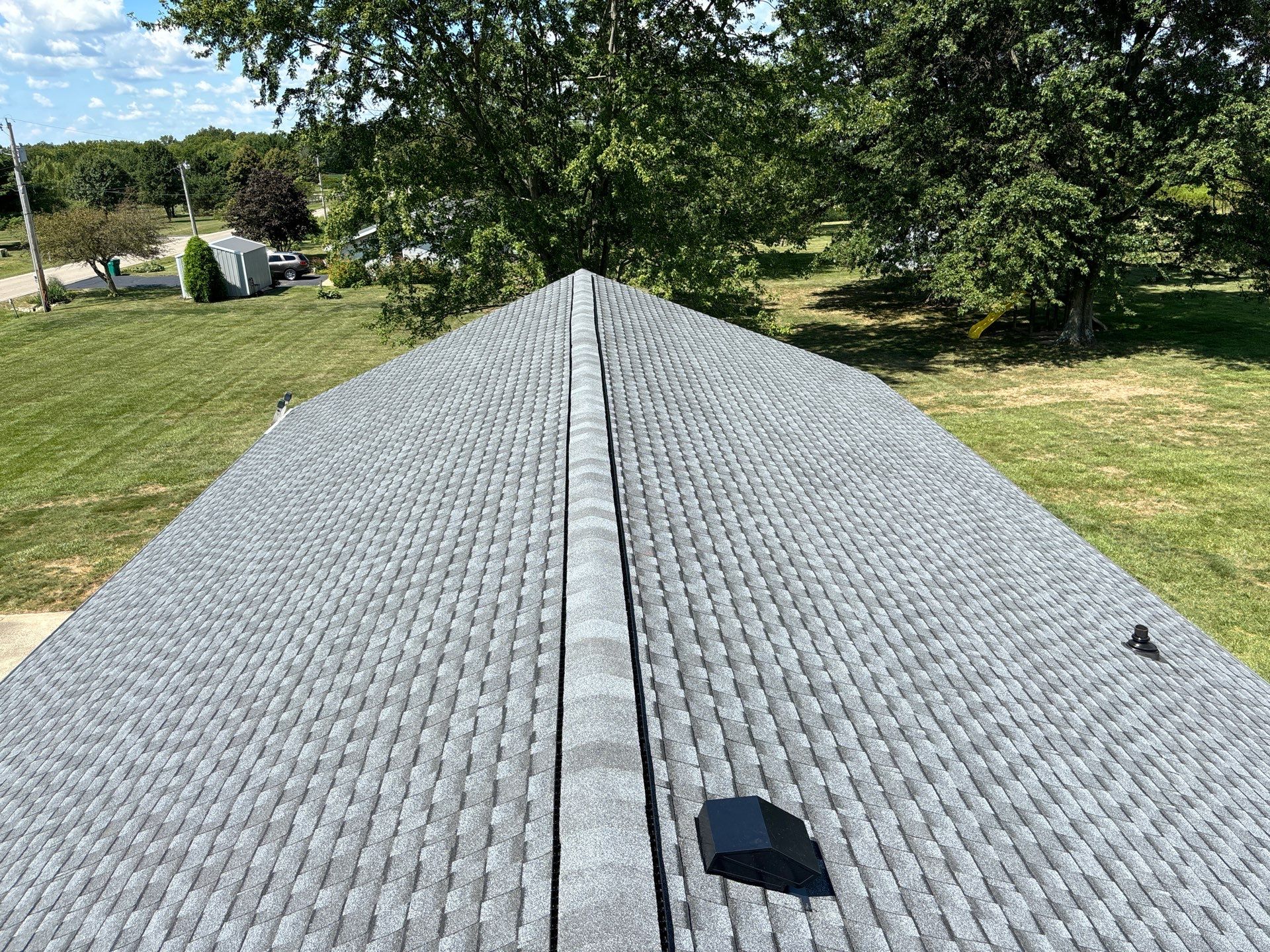 Residential Roofing Installation using Timberline UHDZ Shingles - Pewter Gray by RoofX 