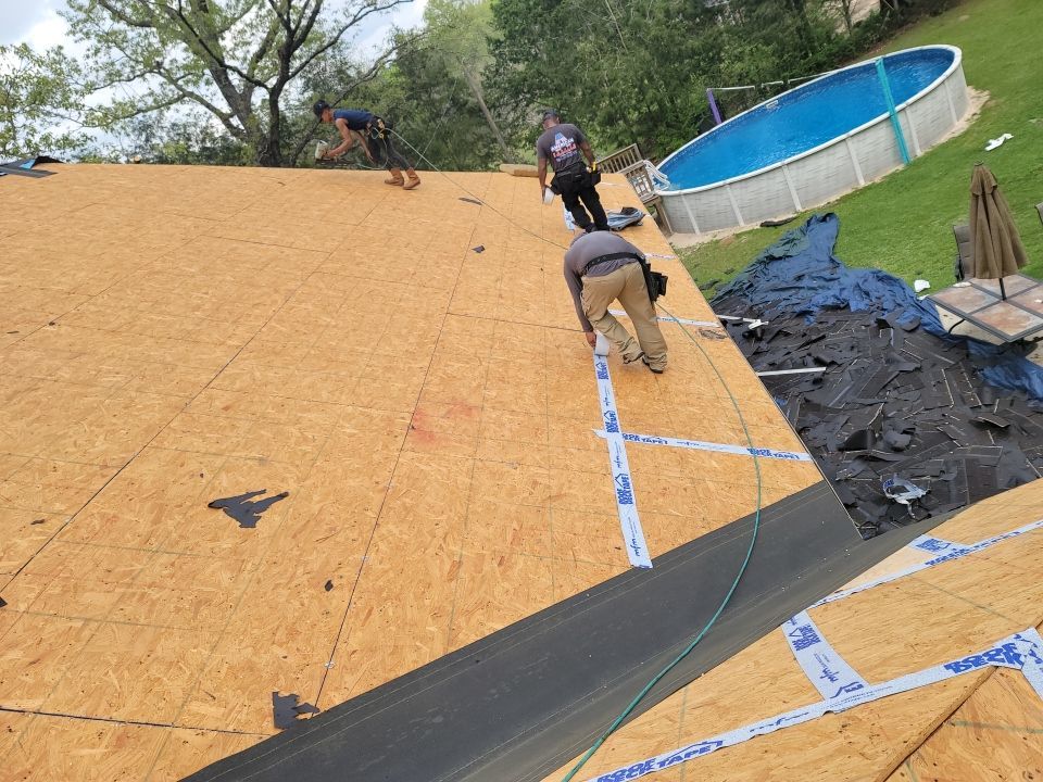 Residential Roofing Installation using Roof Replacement by American Roofing & Construction LLC