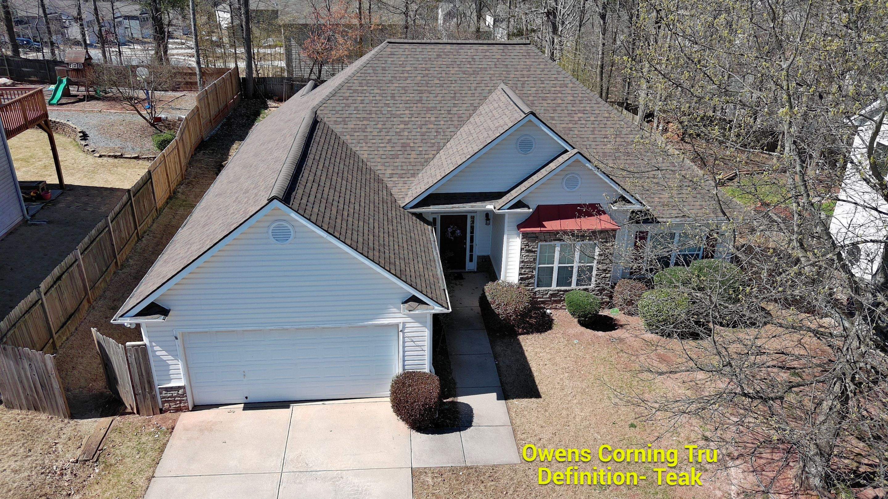 New roof installation and shingle colors by Rhino Restoration
