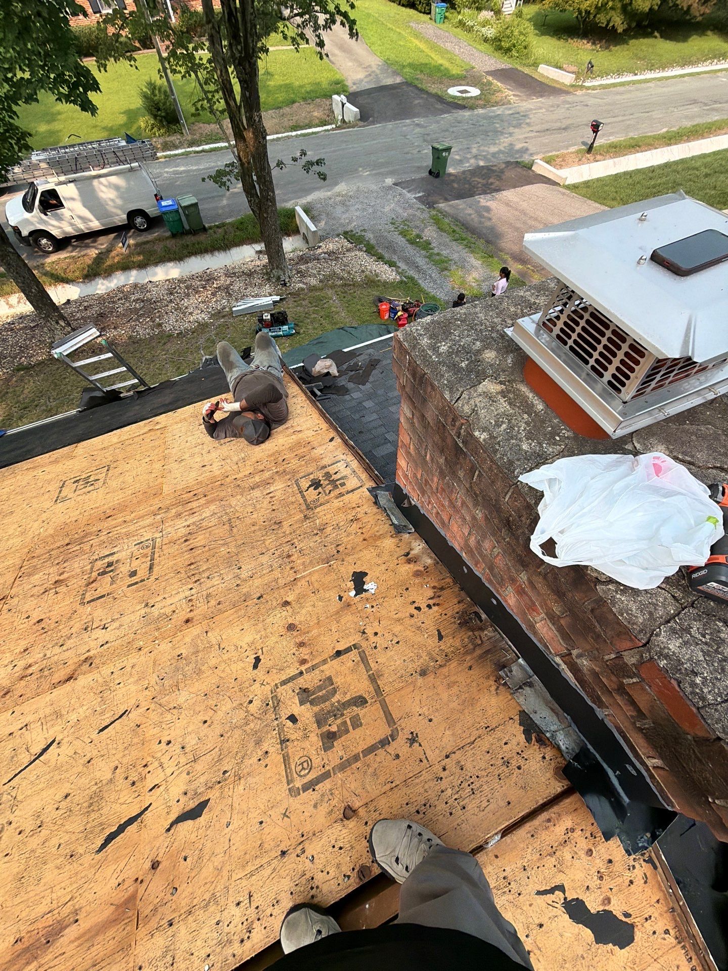 Asphalt Shingle Roof Replacement and Gutter Installation in Richmond by Cade Construction